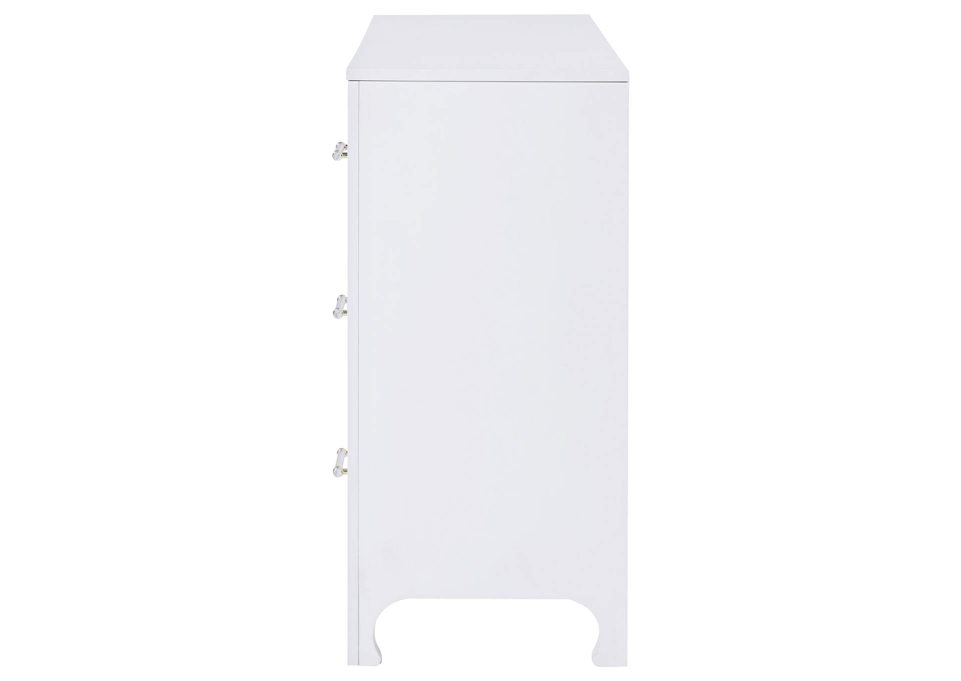 Anastasia 6-drawer Dresser Pearl White