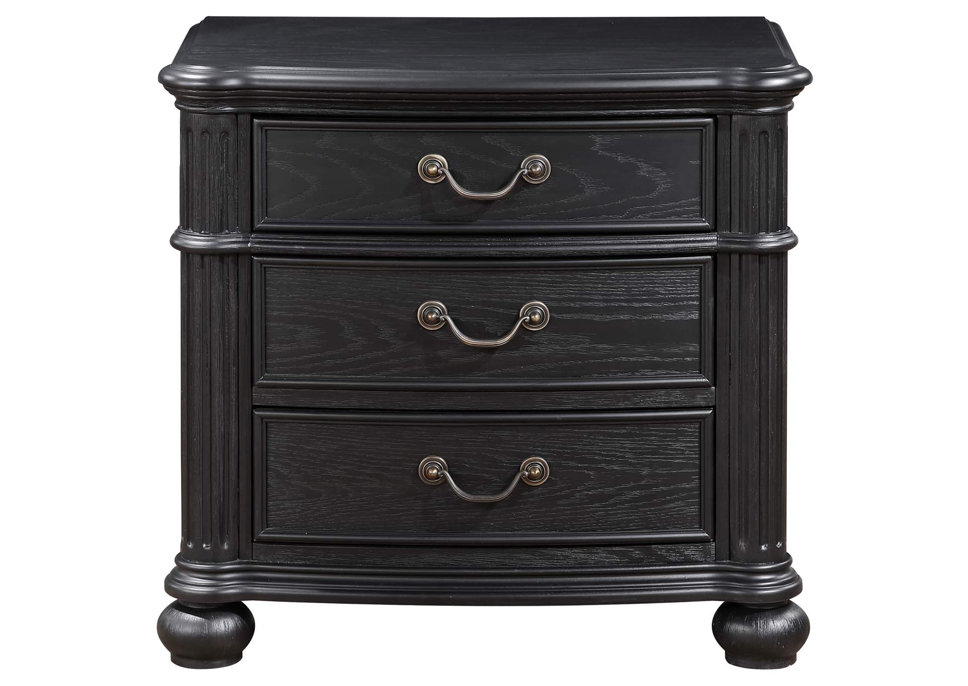 Celina 3-drawer Nightstand Black