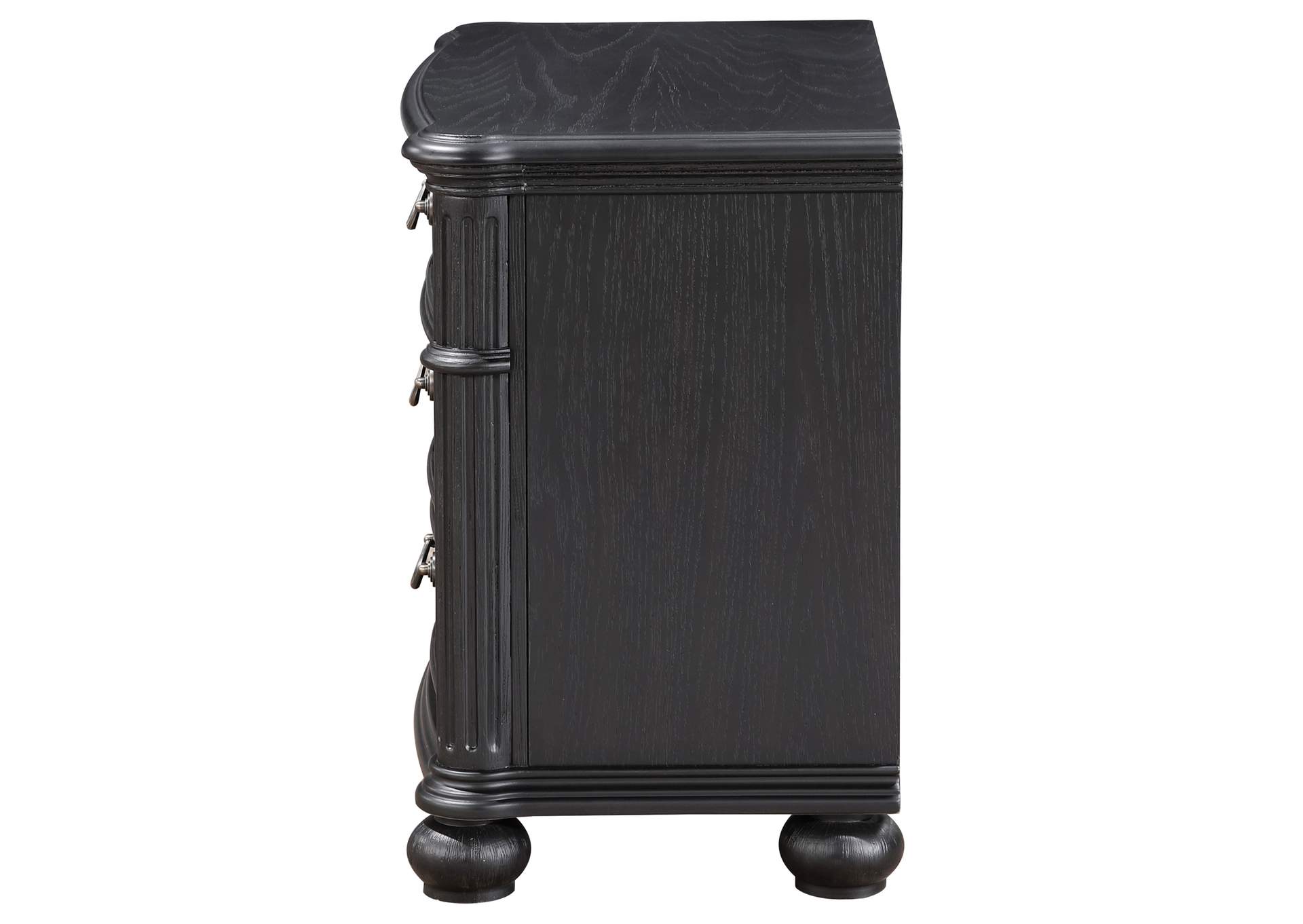 Celina 3-drawer Nightstand Black