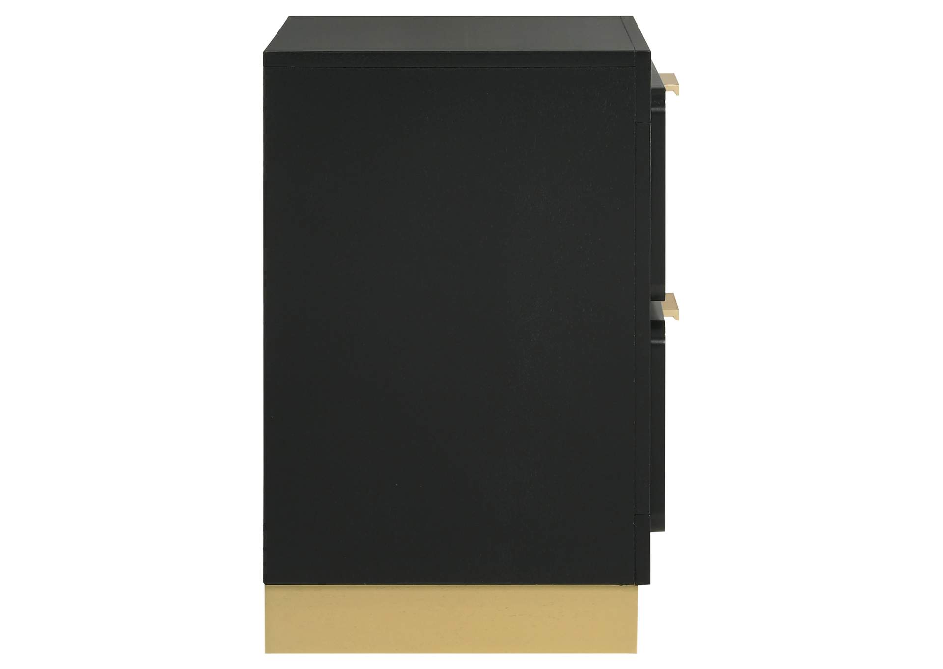 Caraway 2-drawer Nightstand Black