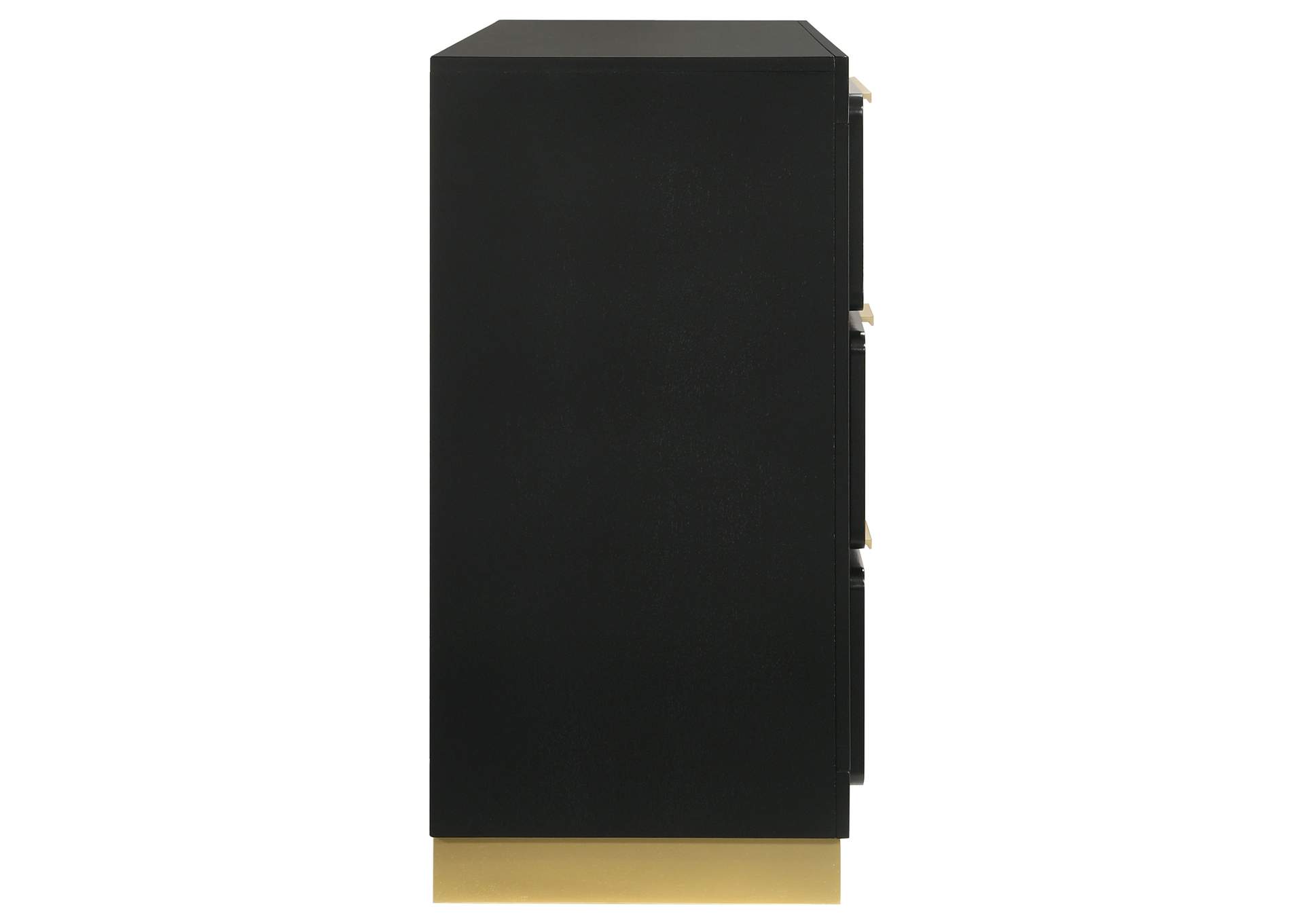 Caraway 6-drawer Dresser Black
