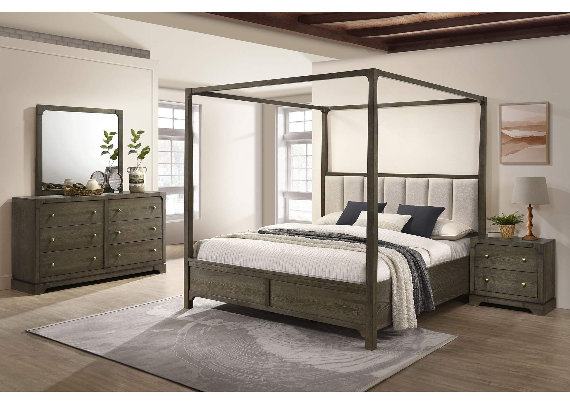 Gran Park 4-piece California King Bedroom Set Dark Cocoa