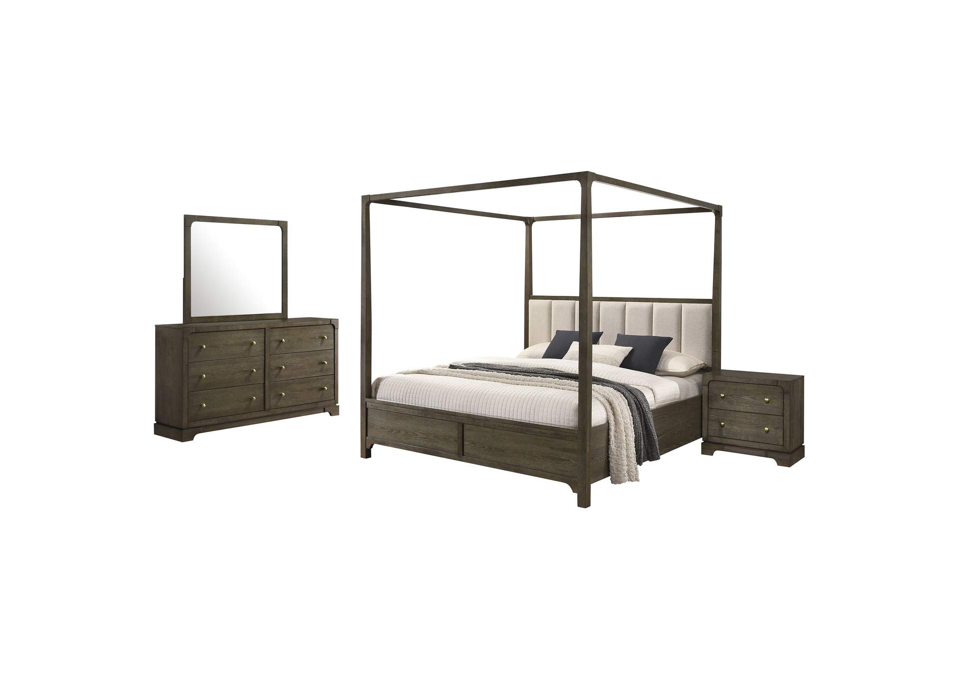 Gran Park 4-piece California King Bedroom Set Dark Cocoa