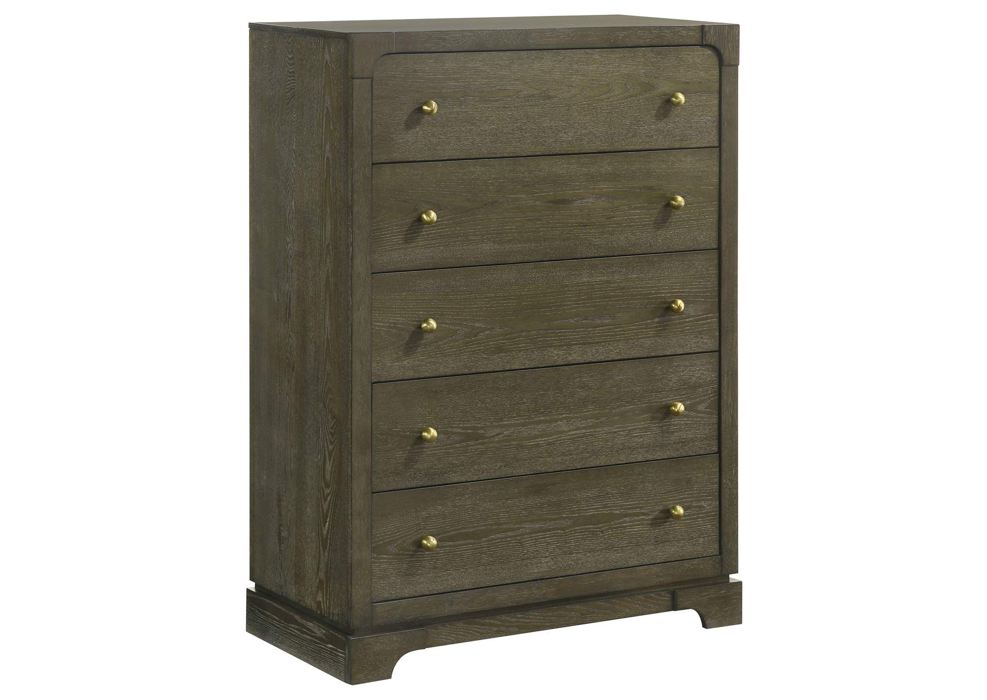 Gran Park 5-drawer Bedroom Chest of Drawers Dark Cocoa