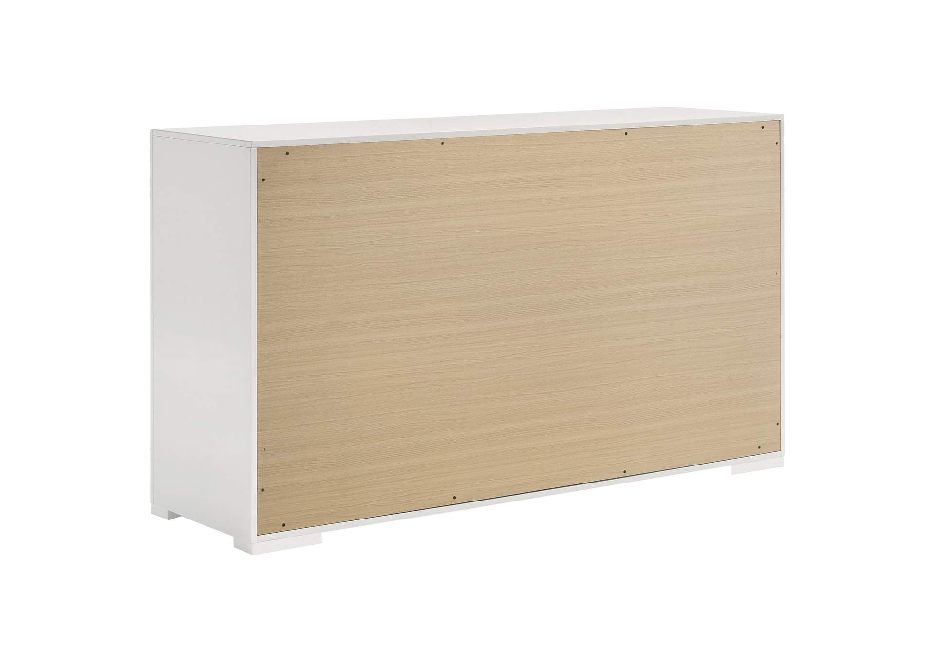Ives 5-piece Eastern King Bedroom Set White High Gloss