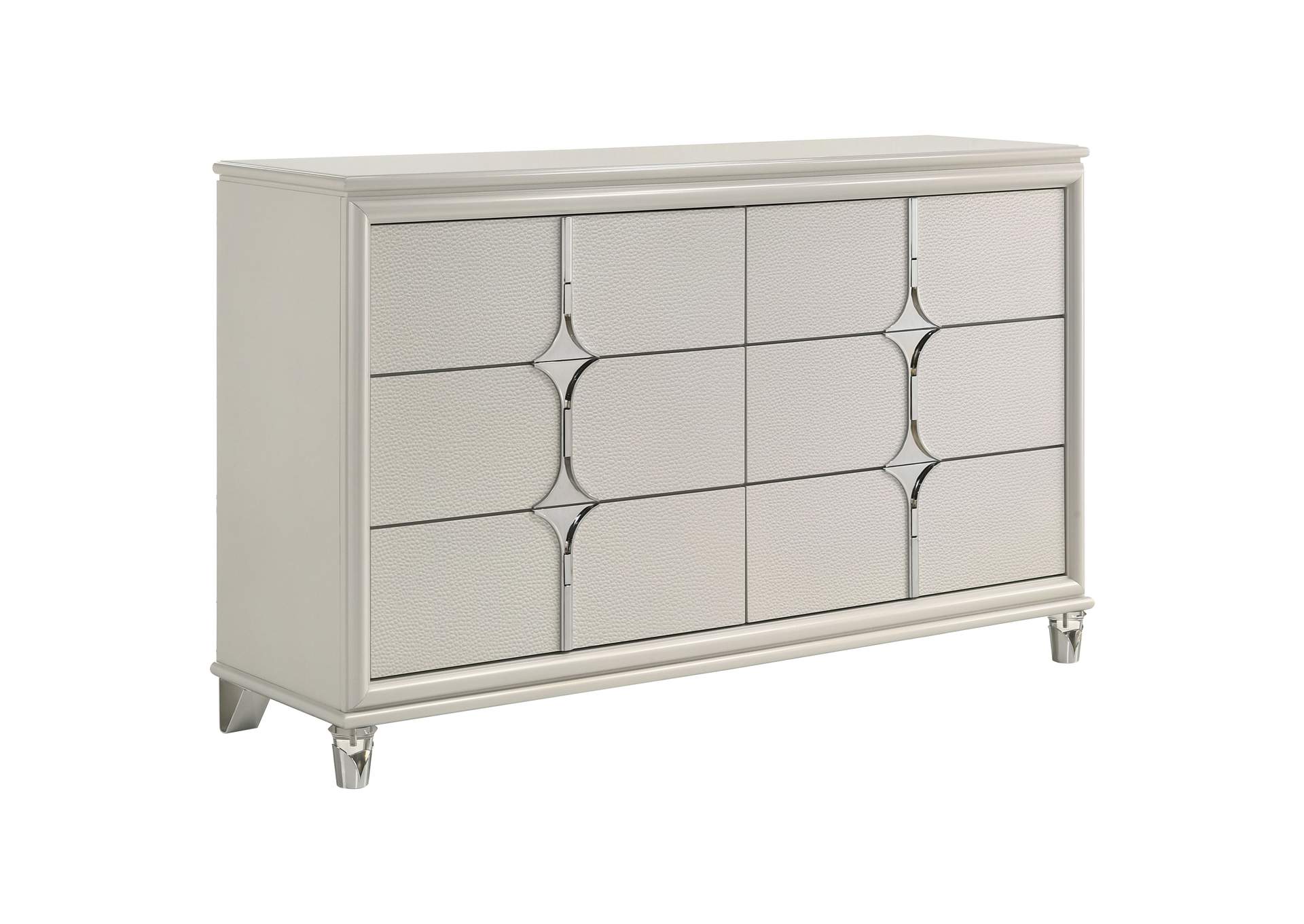 Olivia 4-piece Queen Bedroom Set Pearl White
