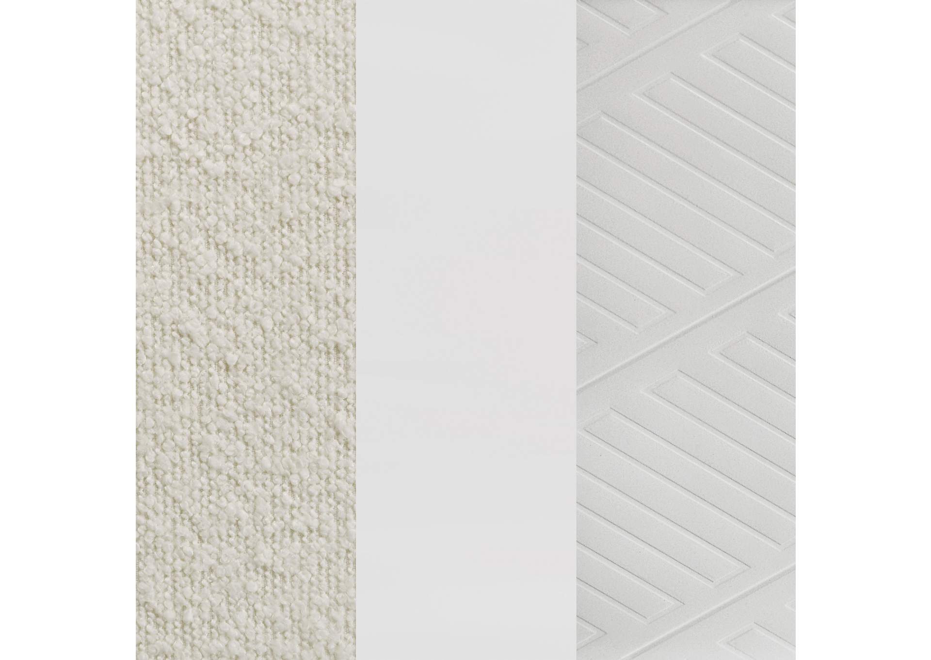 Marmore 64-inch Eastern King Panel Bed LED Headboard White