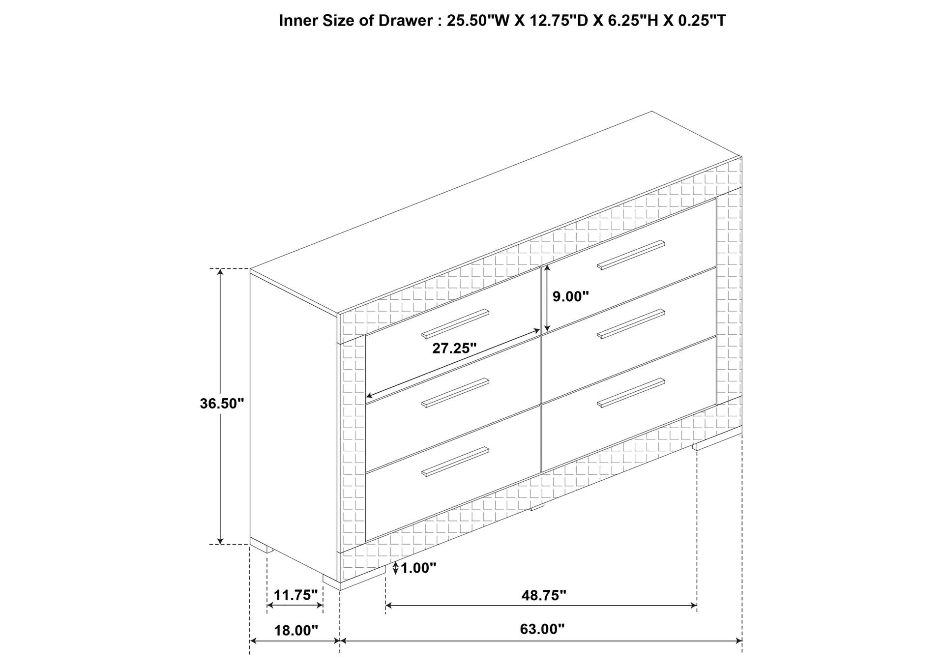 Ives 4-piece Eastern King Bedroom Set Grey High Gloss