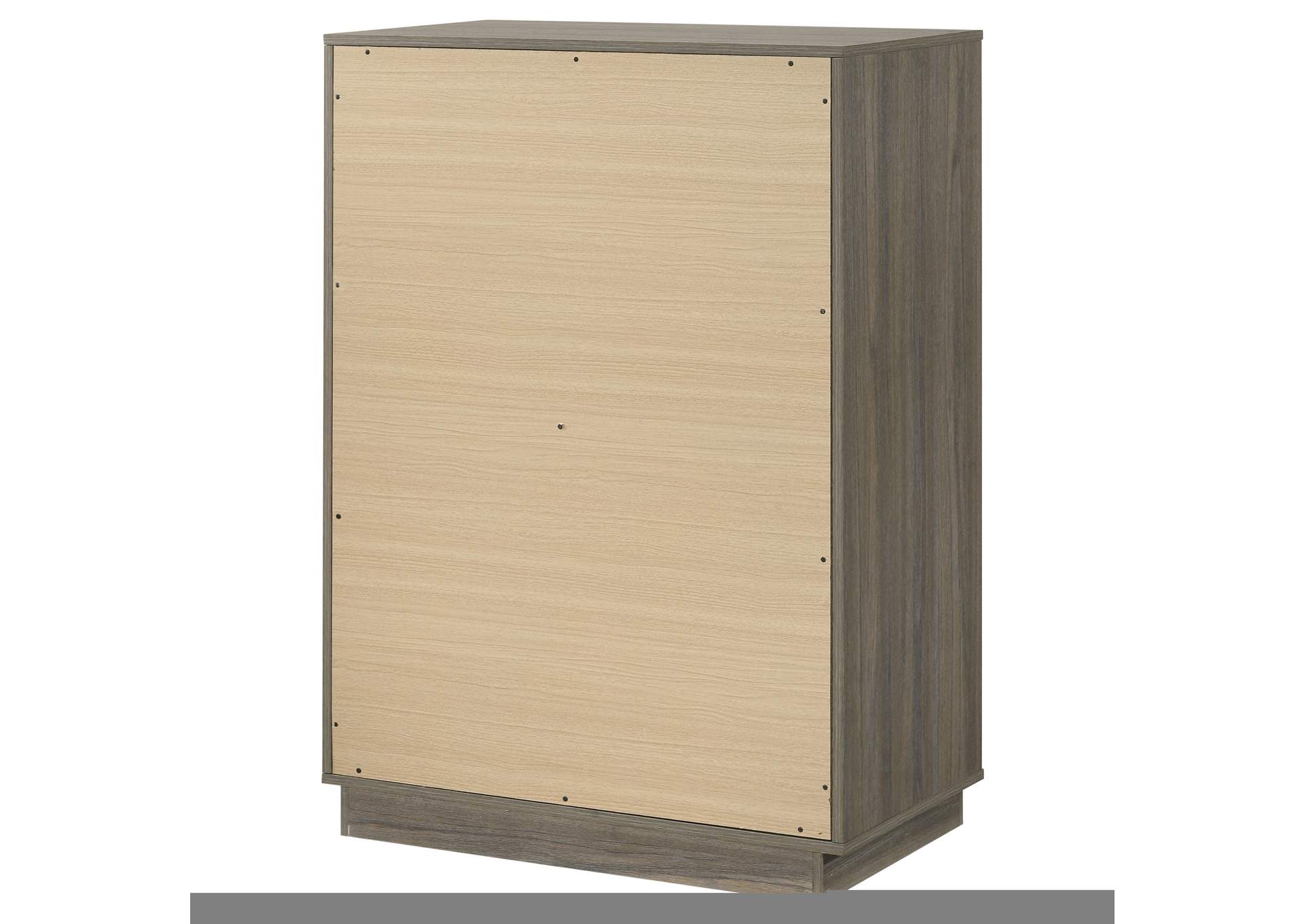 Fenwick 4-drawer Chest of Drawers Grey Oak