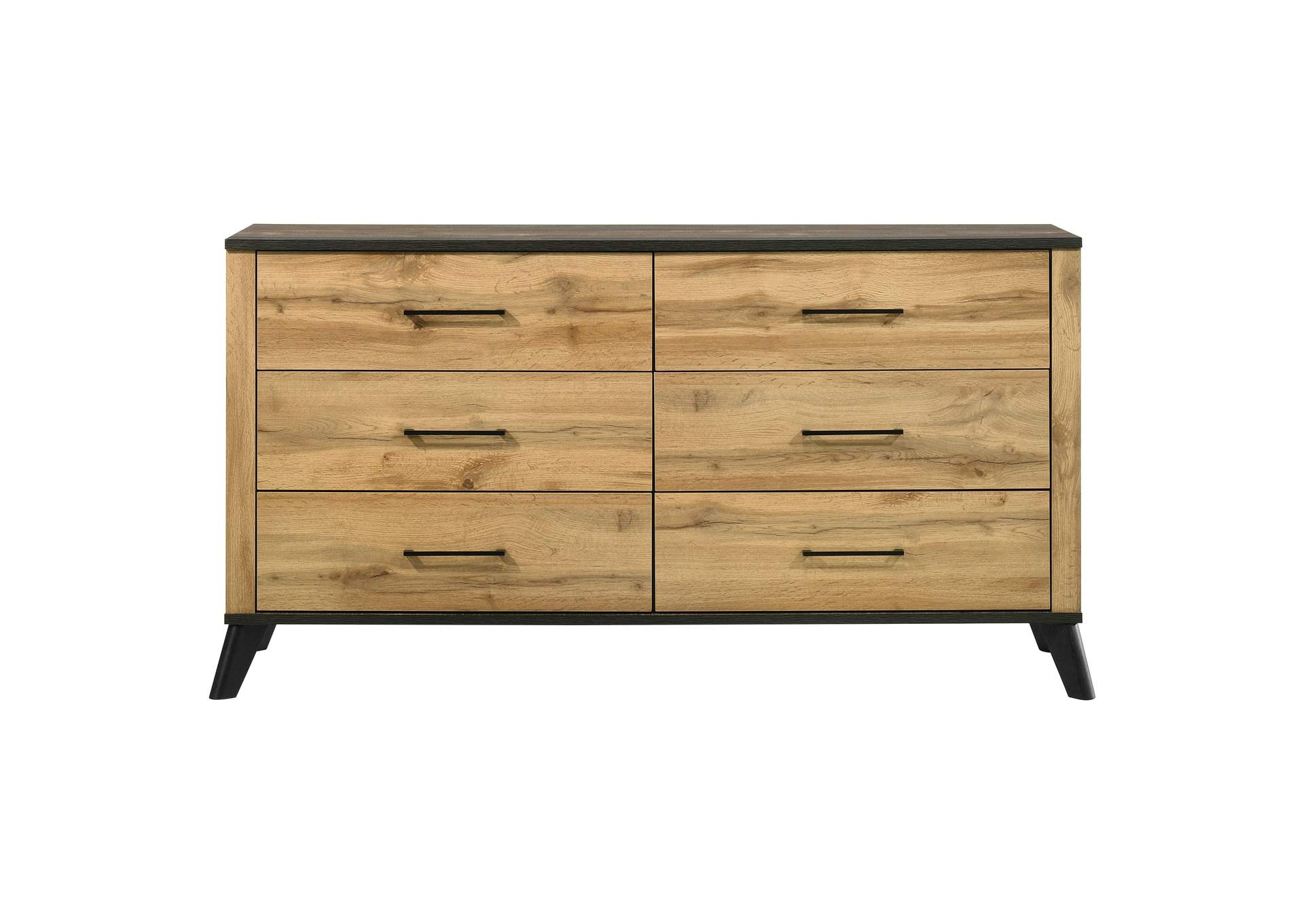 Kaywood 6-drawer Dresser Cabinet Natural Pine