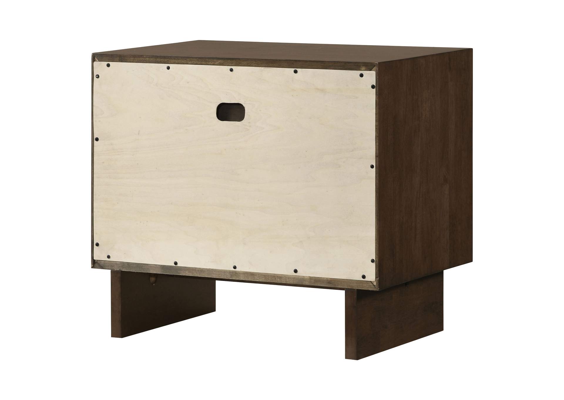 Glenwood 2-drawer Nightstand Bedside Table Warm Brown