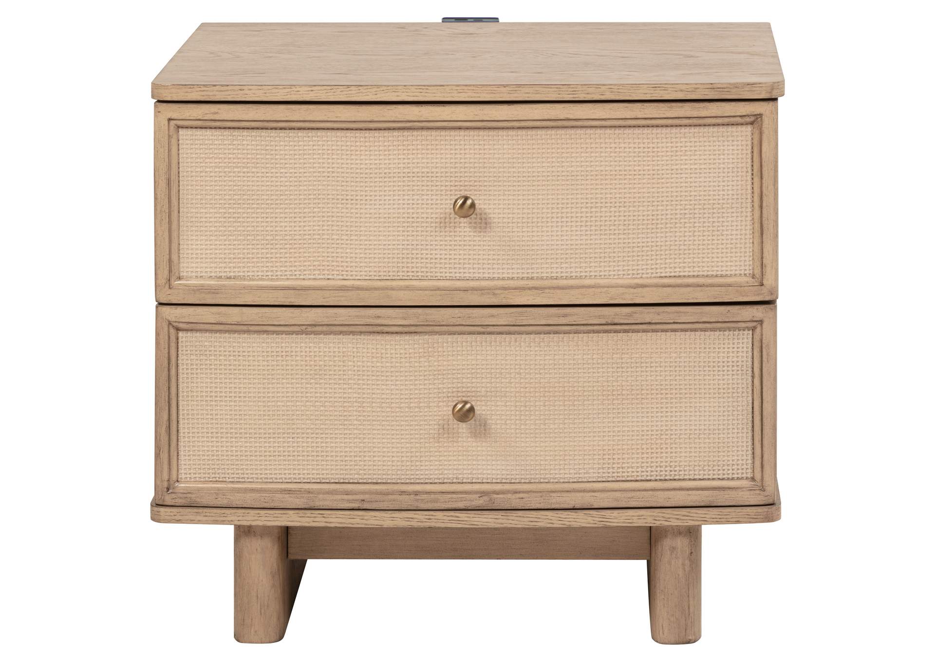 Kailani 4-piece Eastern King Bedroom Set Beige Oak image 17