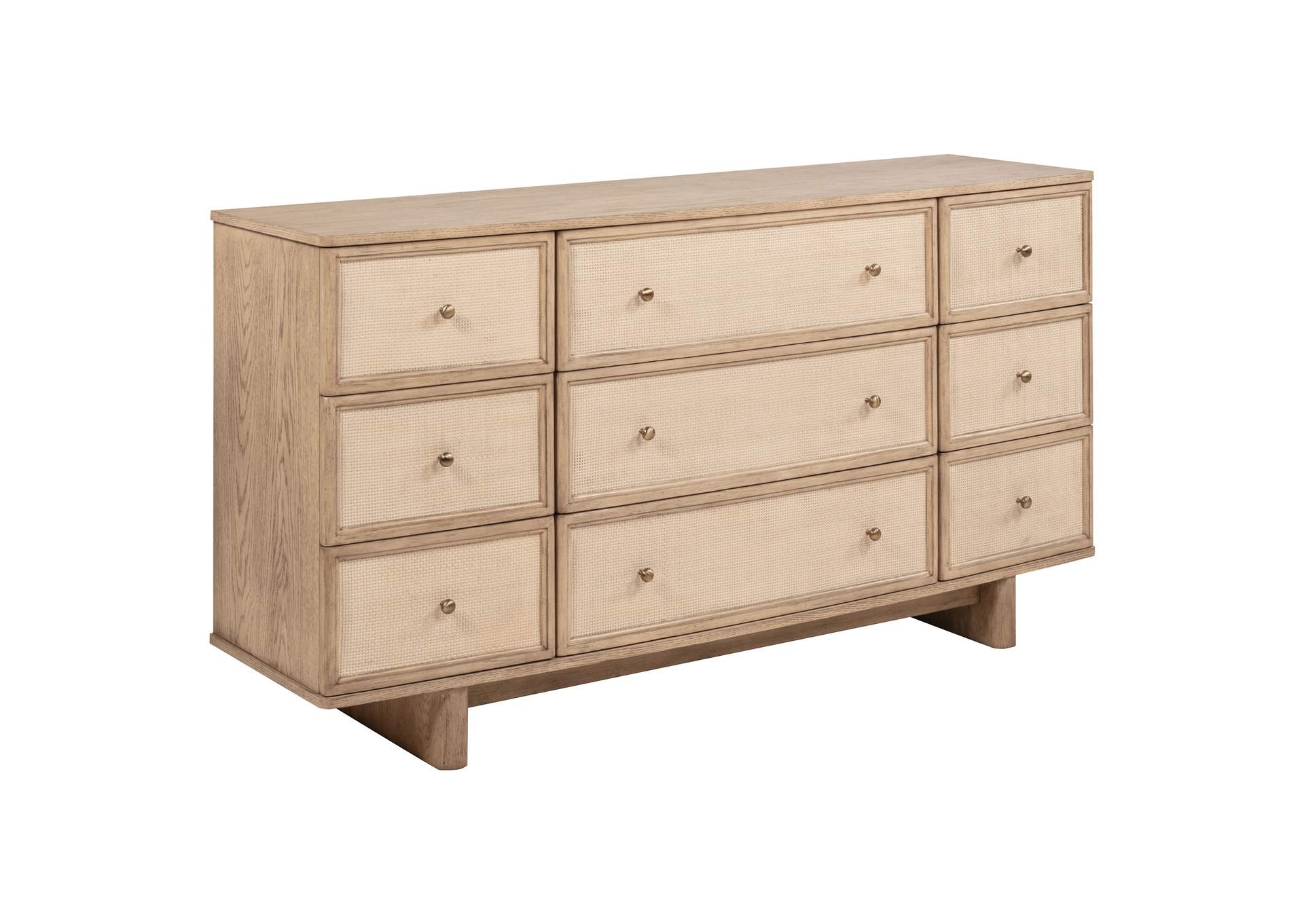 Kailani 4-piece Eastern King Bedroom Set Beige Oak image 15