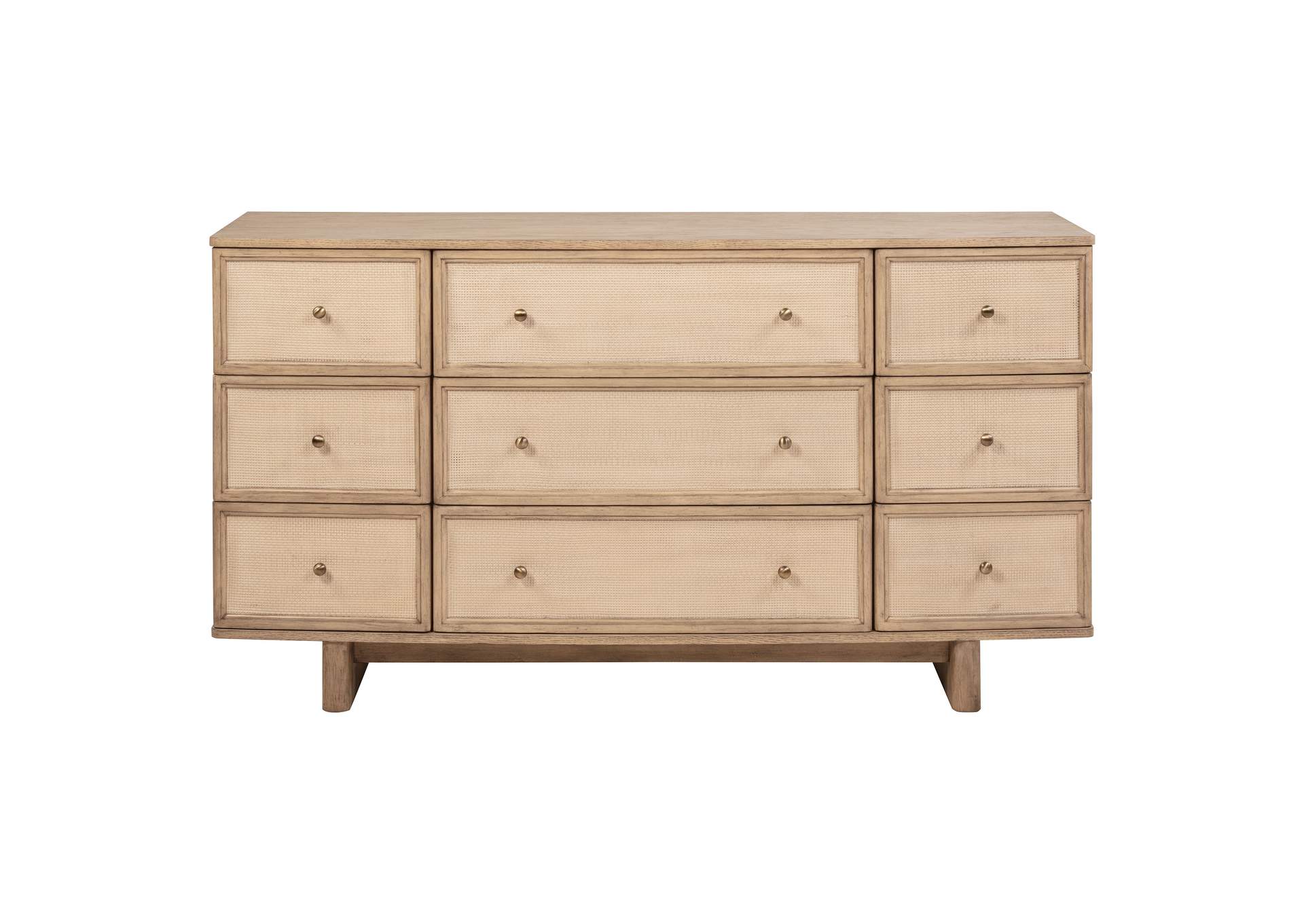 Kailani 4-piece Eastern King Bedroom Set Beige Oak image 14