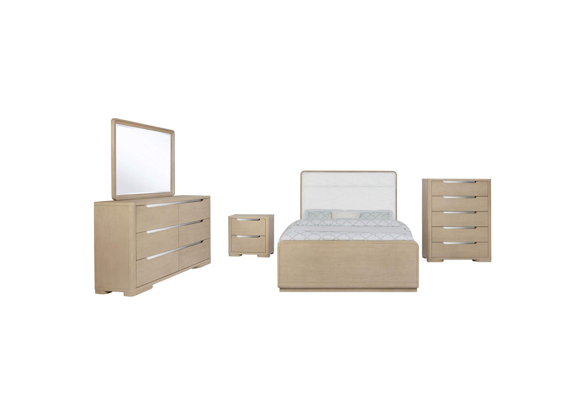 Ladera 5-piece California King Bedroom Set Light Elm
