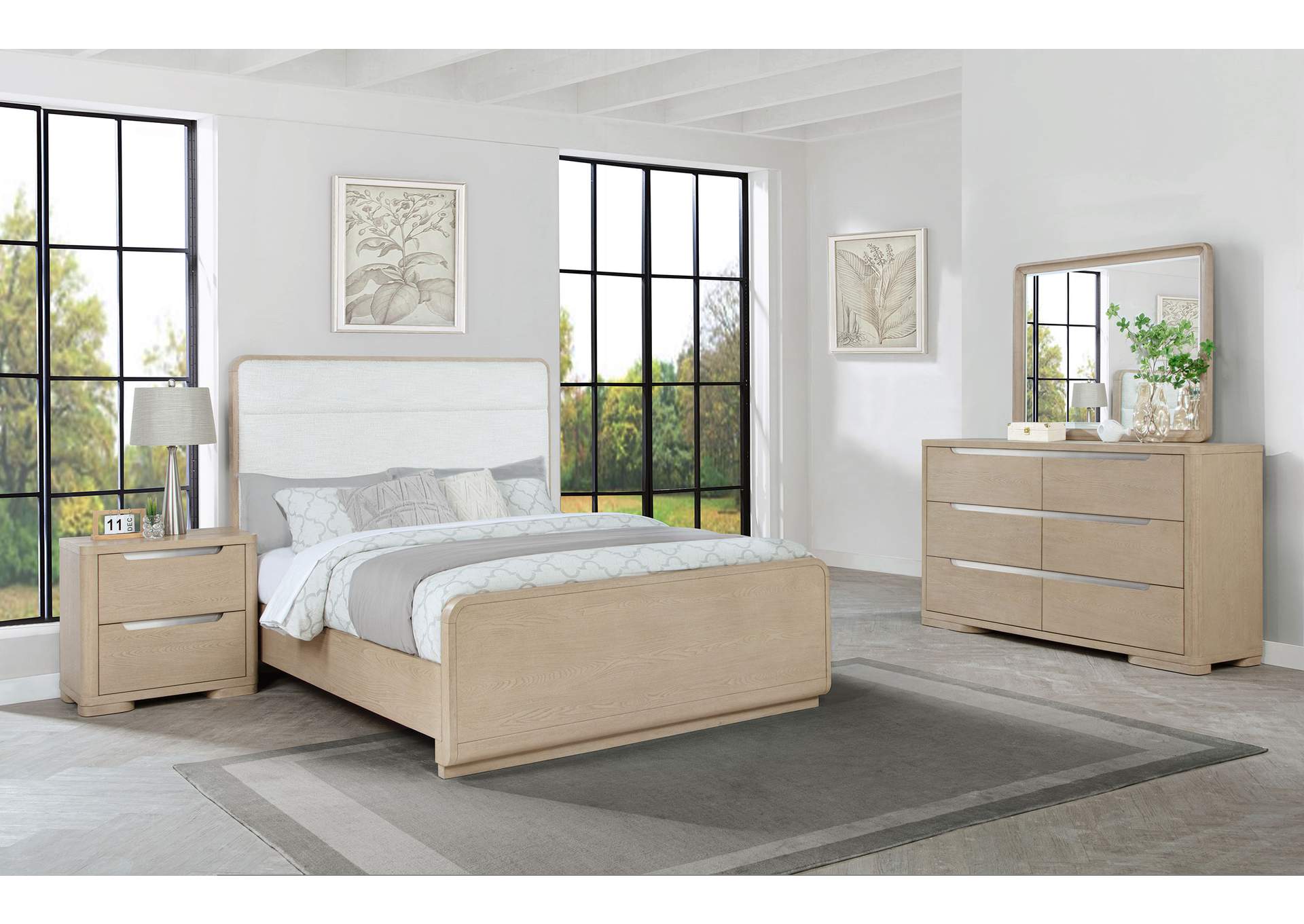 Ladera 4-piece Queen Bedroom Set Light Elm
