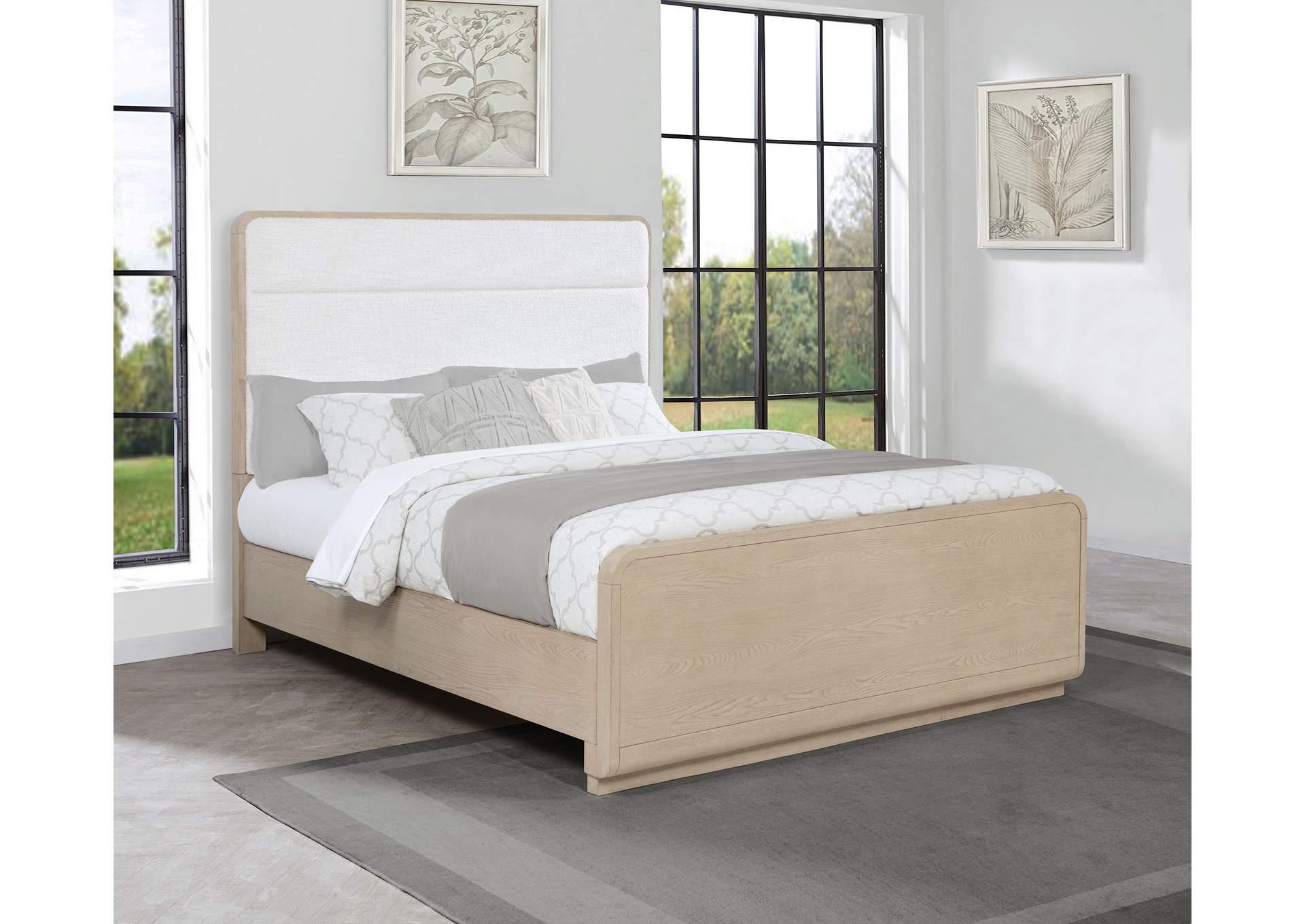 Ladera 56-inch Queen Panel Bed Light Elm