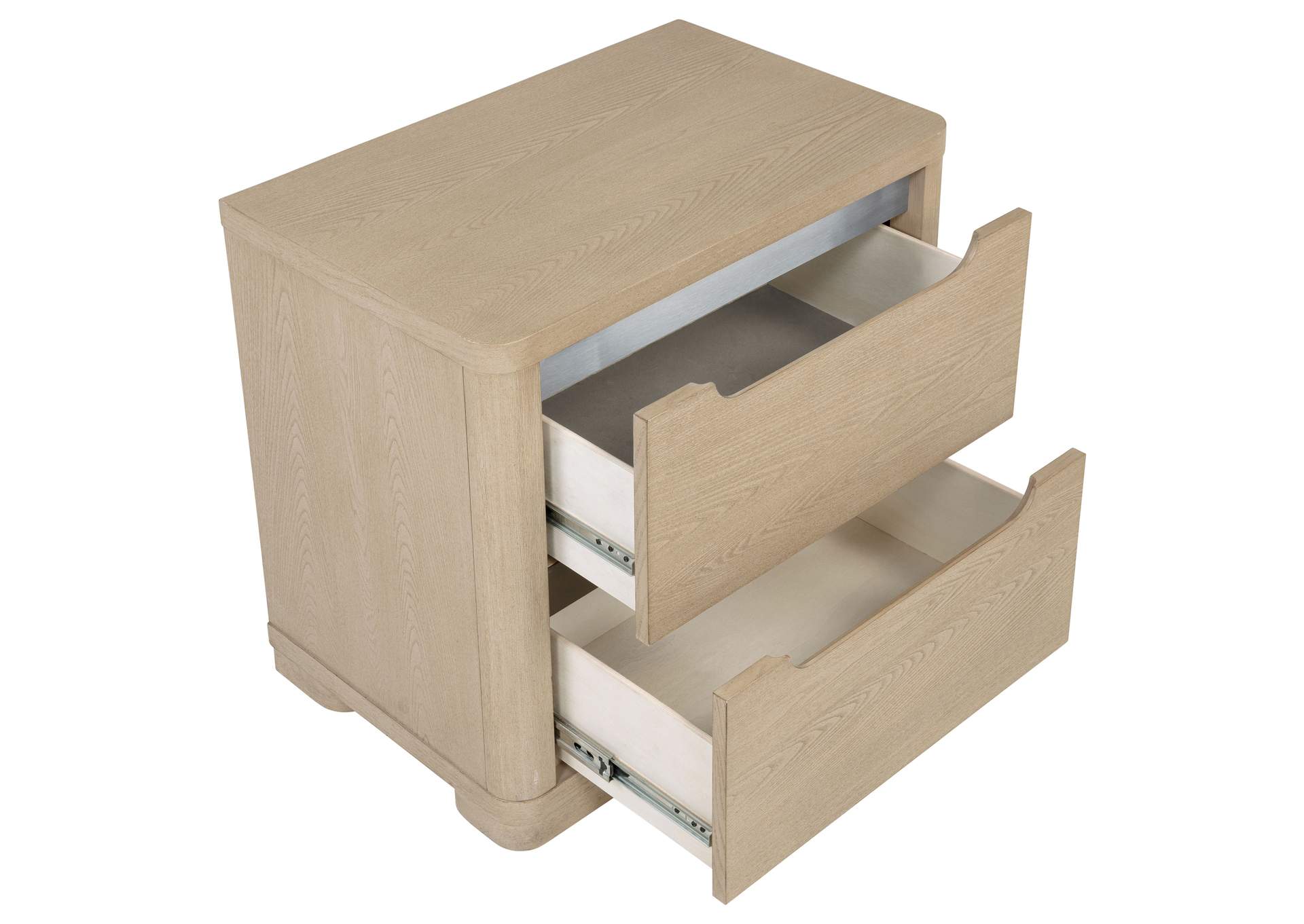 Ladera 2-drawer Nightstand Bedside Table Light Elm