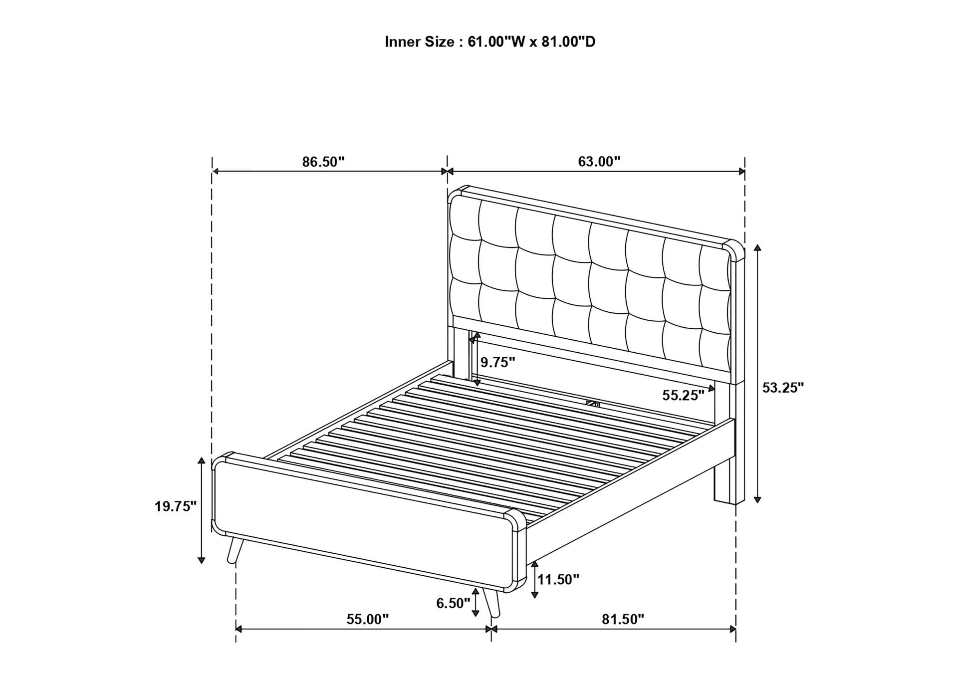 Robyn 5-piece Queen Bedroom Set Light Ash