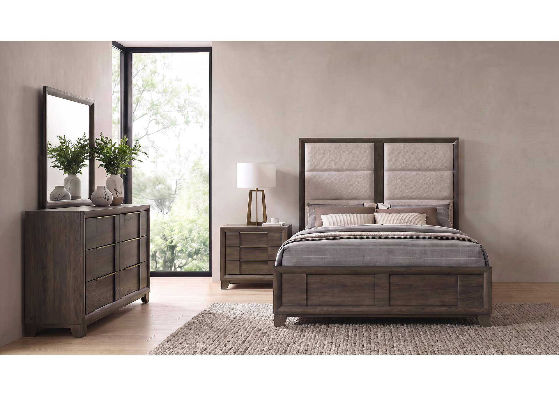 Farre 4-piece Queen Bedroom Set Dark Brown image 1