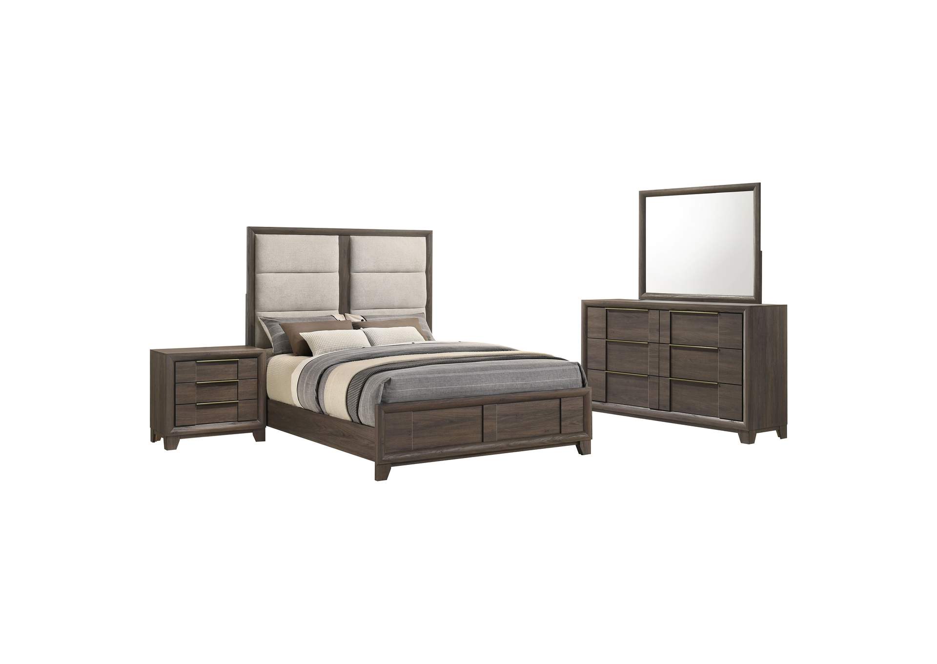 Farre 4-piece Queen Bedroom Set Dark Brown image 2