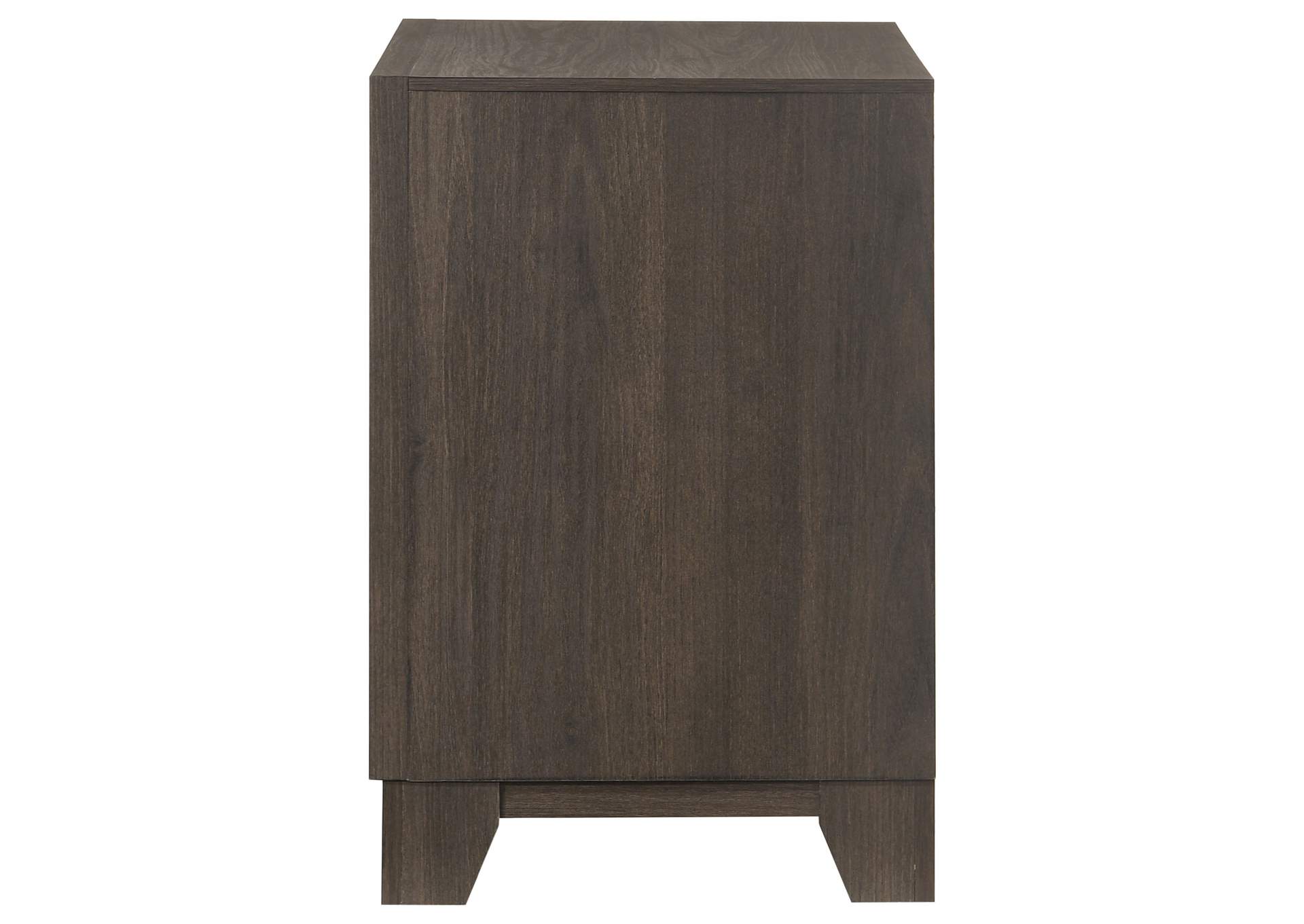 Farre 2-drawer Nightstand Bedside Table Dark Brown image 6