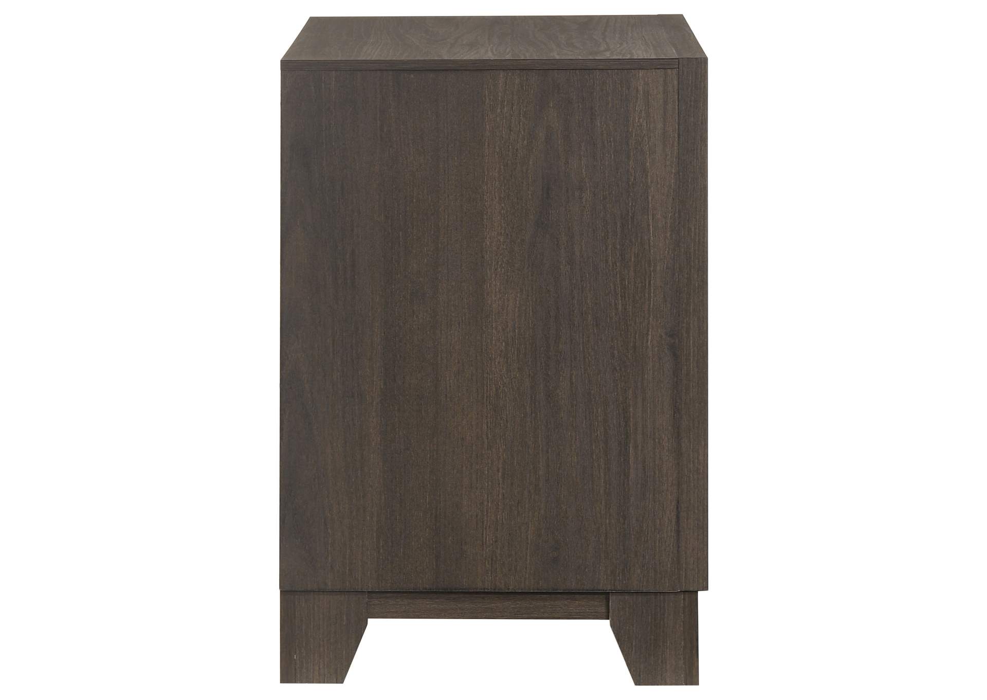 Farre 2-drawer Nightstand Bedside Table Dark Brown image 10