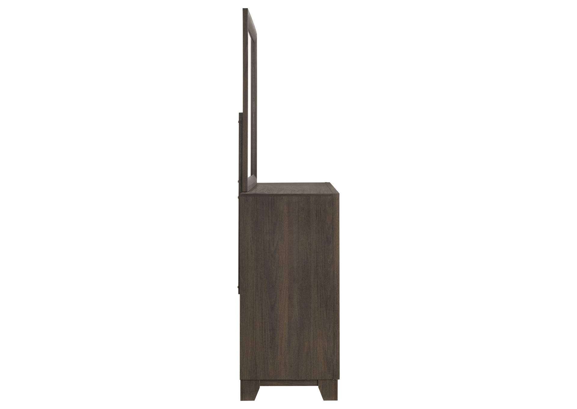 Farre 6-drawer Dresser with Mirror Dark Brown image 10