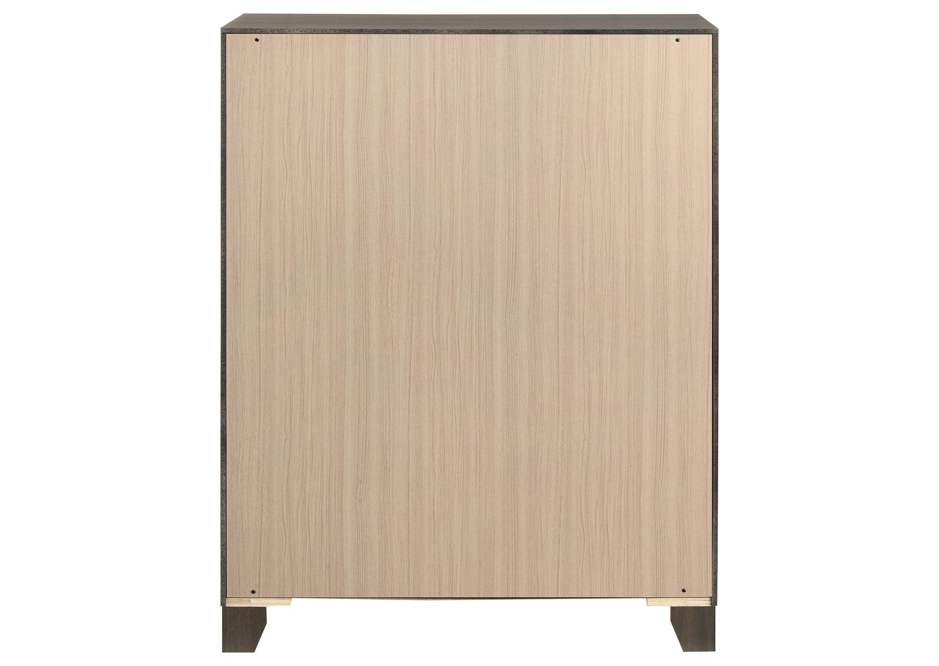 Farre 5-drawer Chest of Drawers Dark Brown image 7