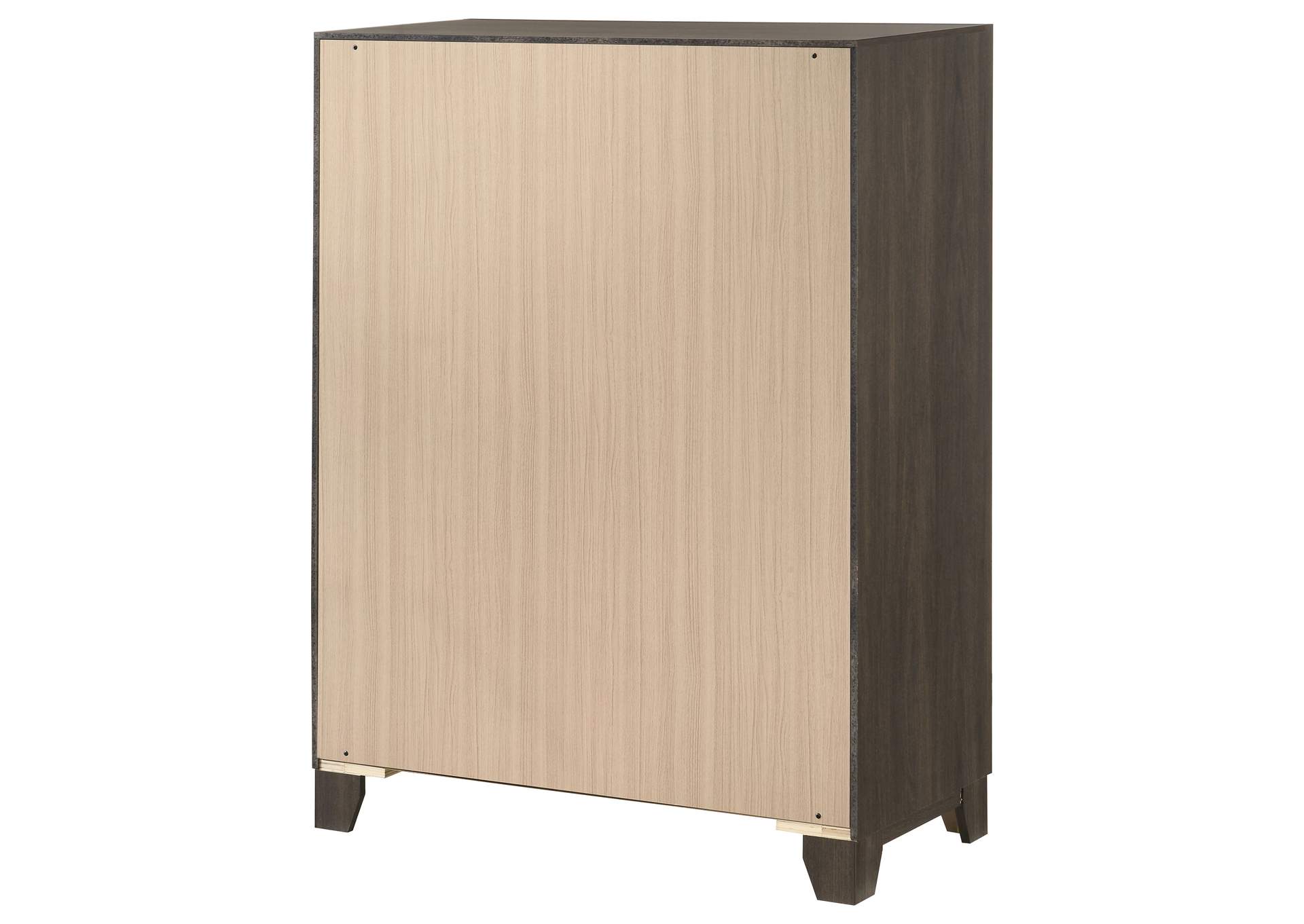 Farre 5-drawer Chest of Drawers Dark Brown image 8