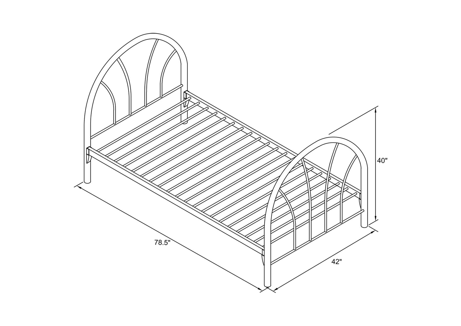 Marjorie Twin Bed Blue