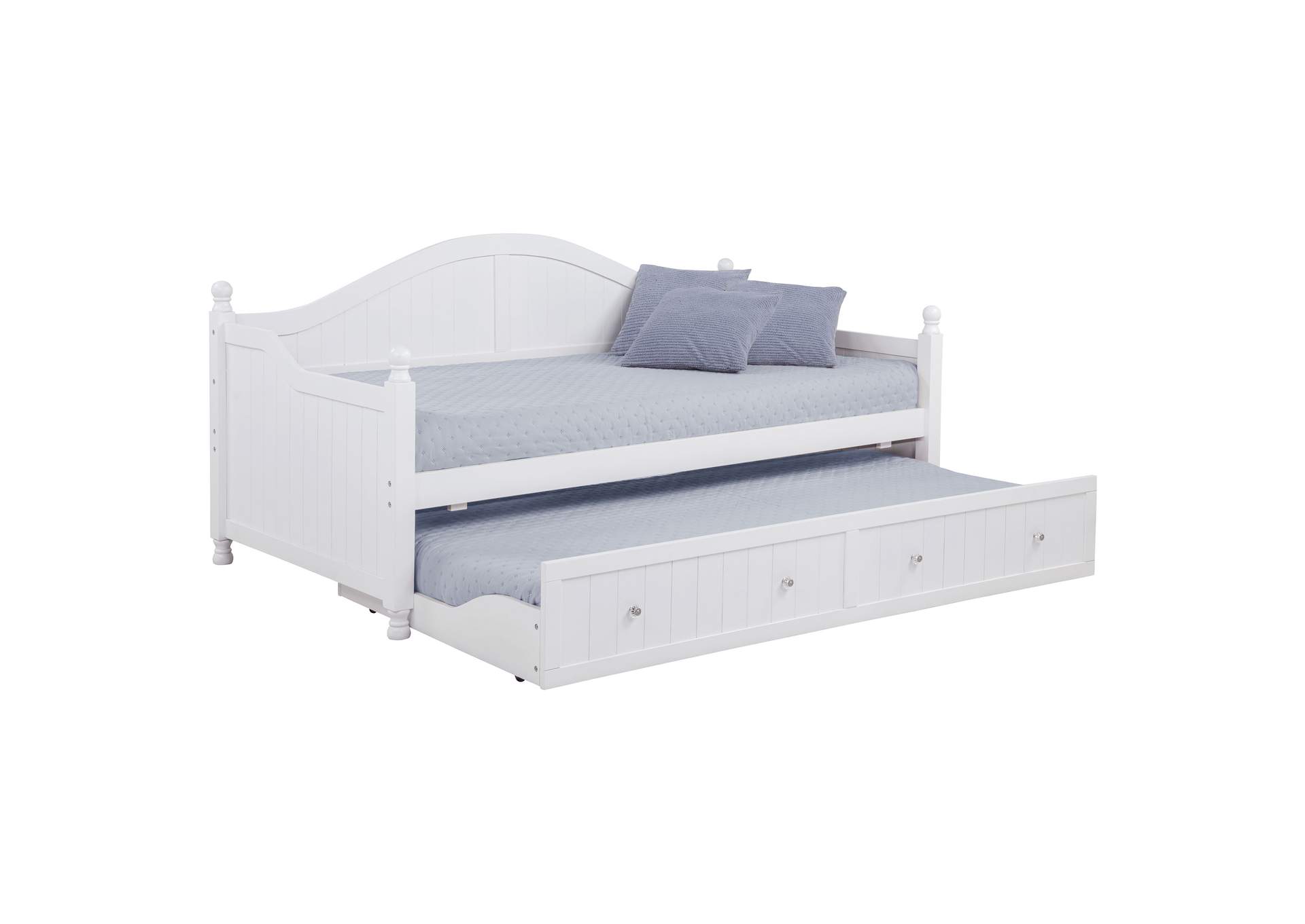 Julie Ann Wood Twin Daybed with Trundle White image 5