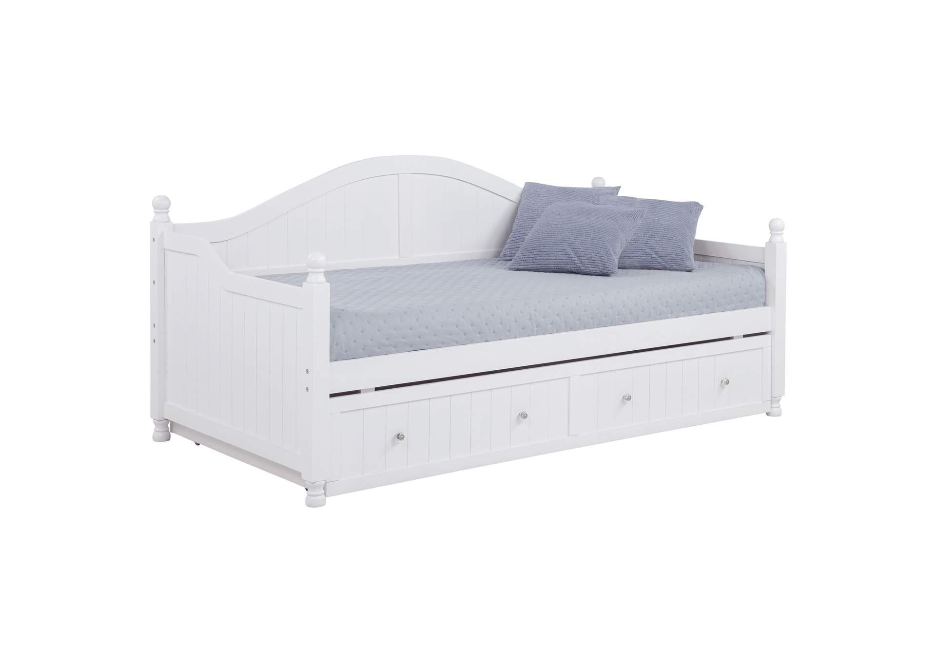 Julie Ann Wood Twin Daybed with Trundle White image 6