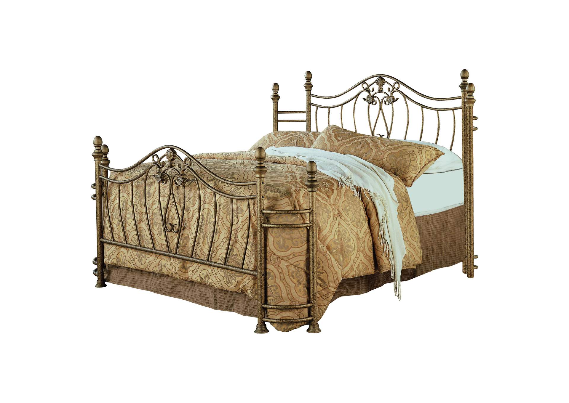 Sydney Queen Headboard and Footboard Brushed Gold