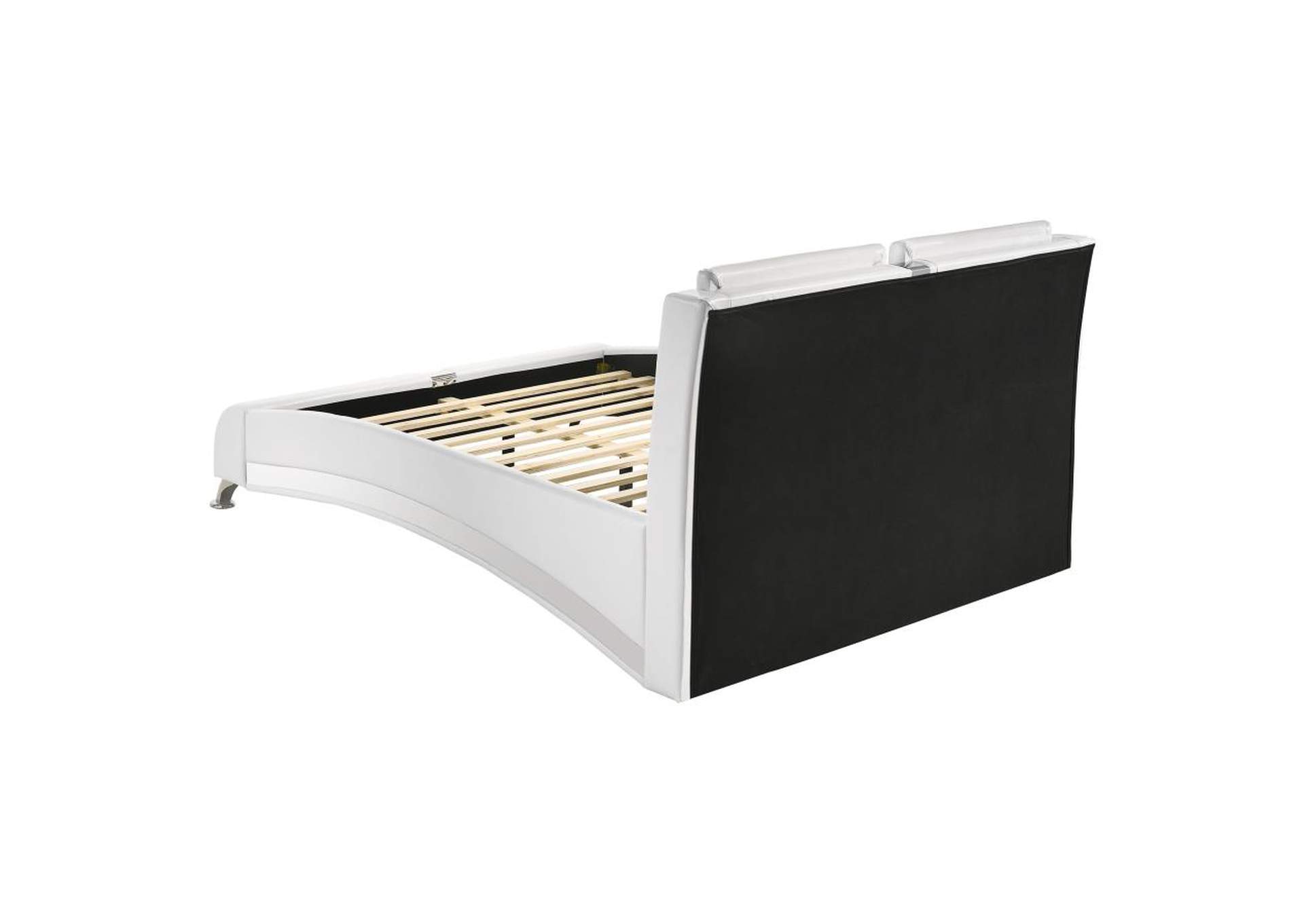 Jeremaine Eastern King Upholstered Bed White