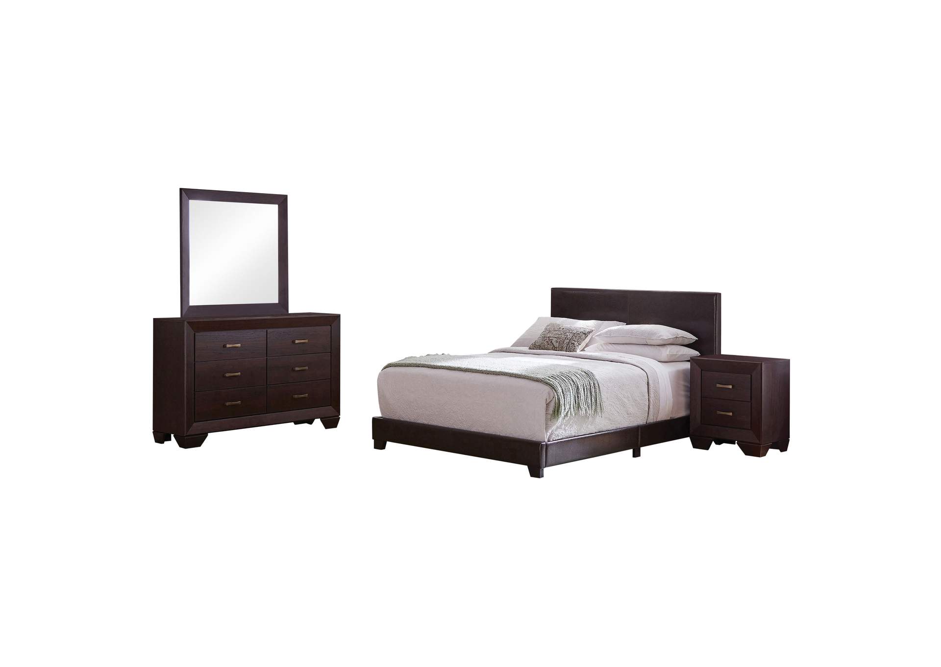 Dorian 4-piece Eastern King Bedroom Set Dark Cocoa