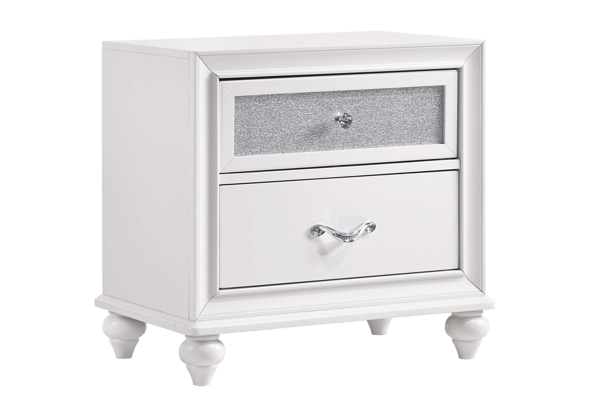 Barzini Upholstered Tufted Bedroom Set White