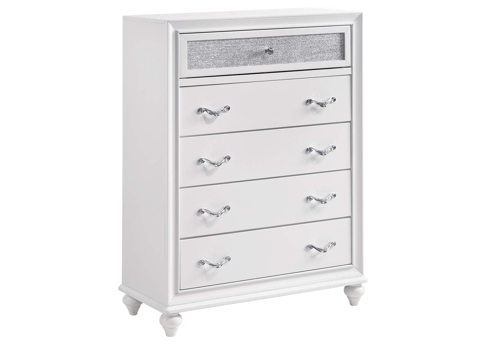 Barzini Upholstered Tufted Bedroom Set White
