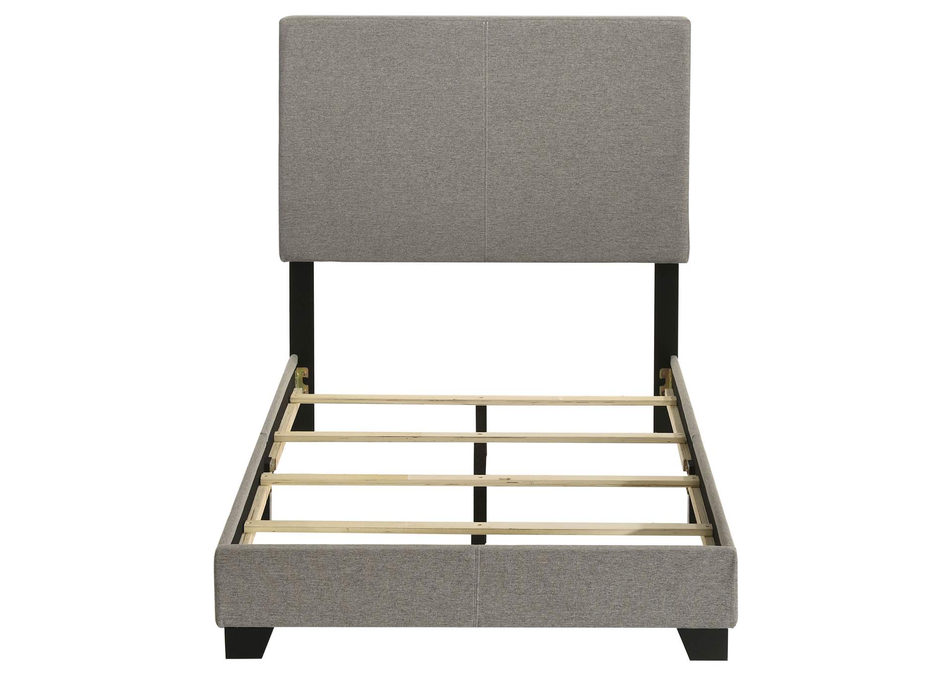 Dorian Fabric Upholstered Twin Panel Bed Taupe