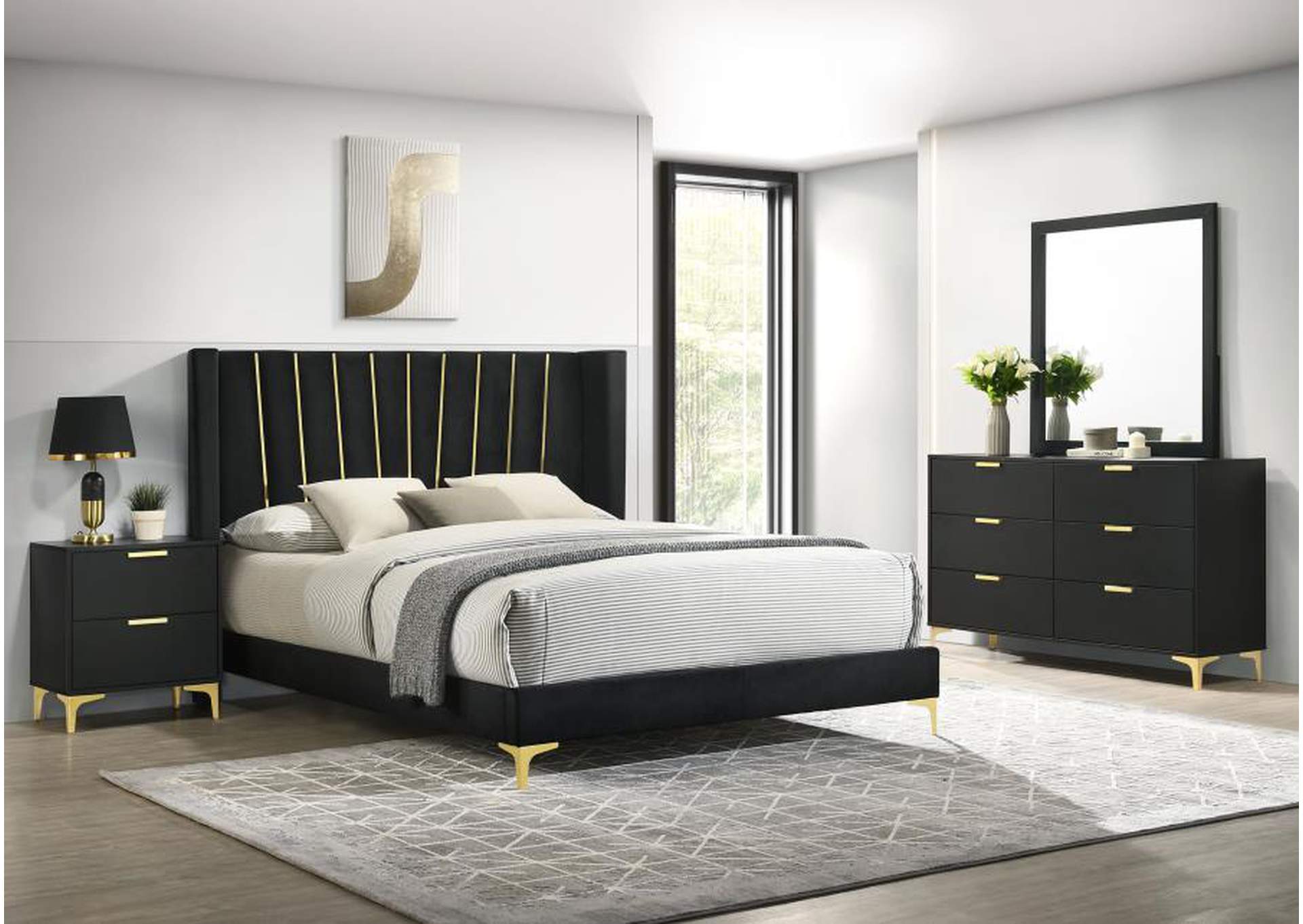 EASTERN KING BED 4 PC SET