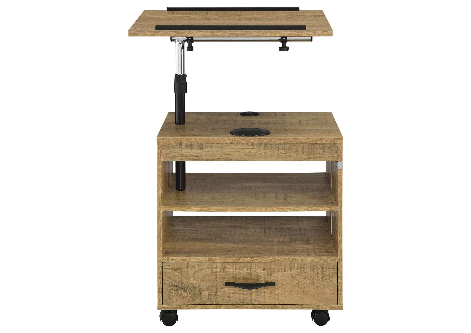Lerma 1-drawer Adjustable Tray Top Nightstand with Speaker Mango image 10