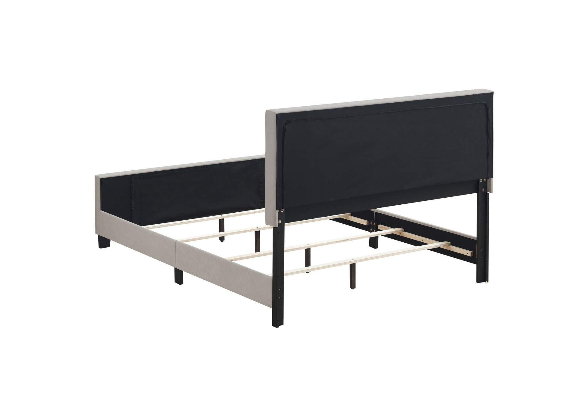 Fairfield Queen Upholstered Panel Bed Beige