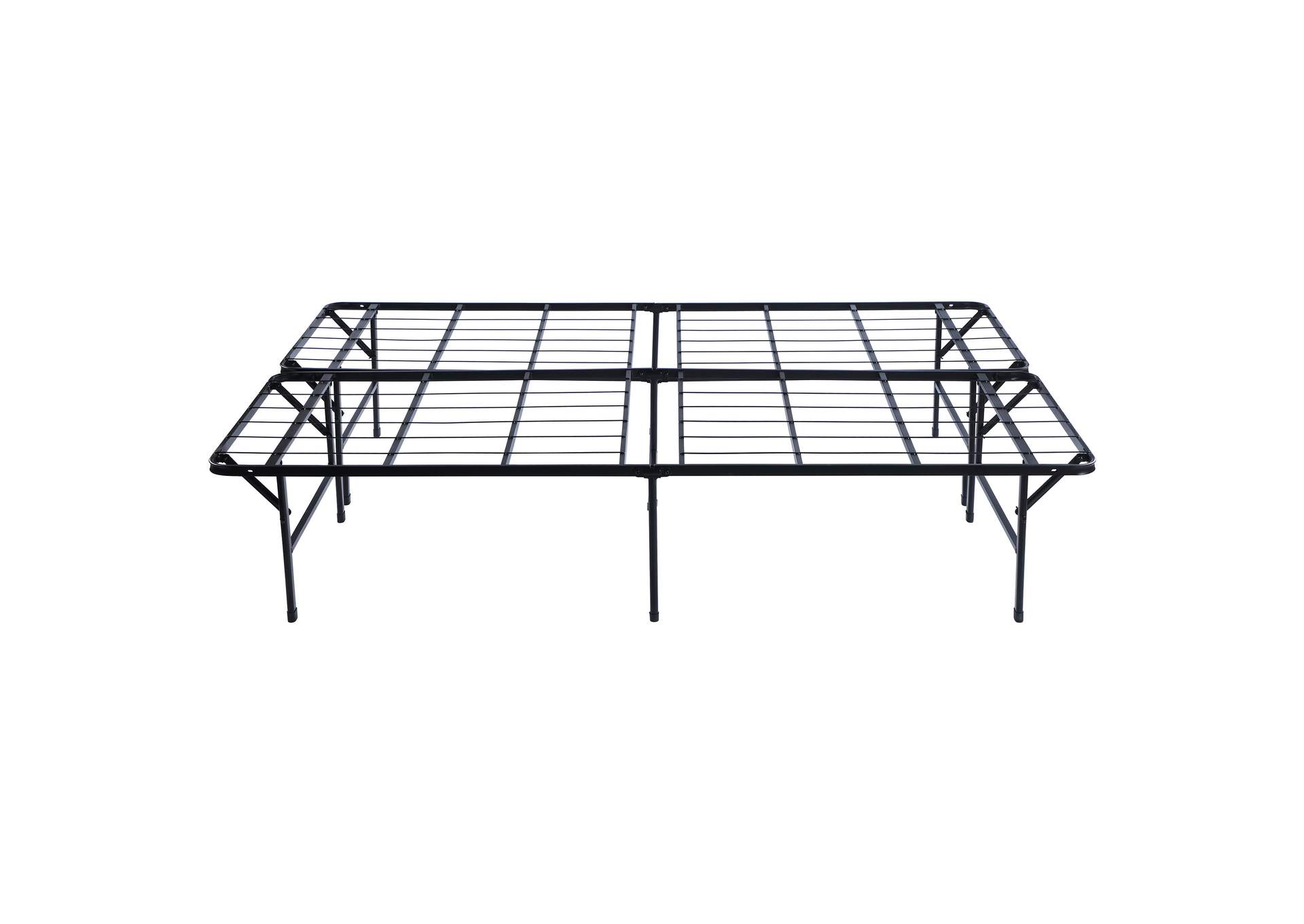 Mabel Metal Full Mattress Support Platform Bed Black
