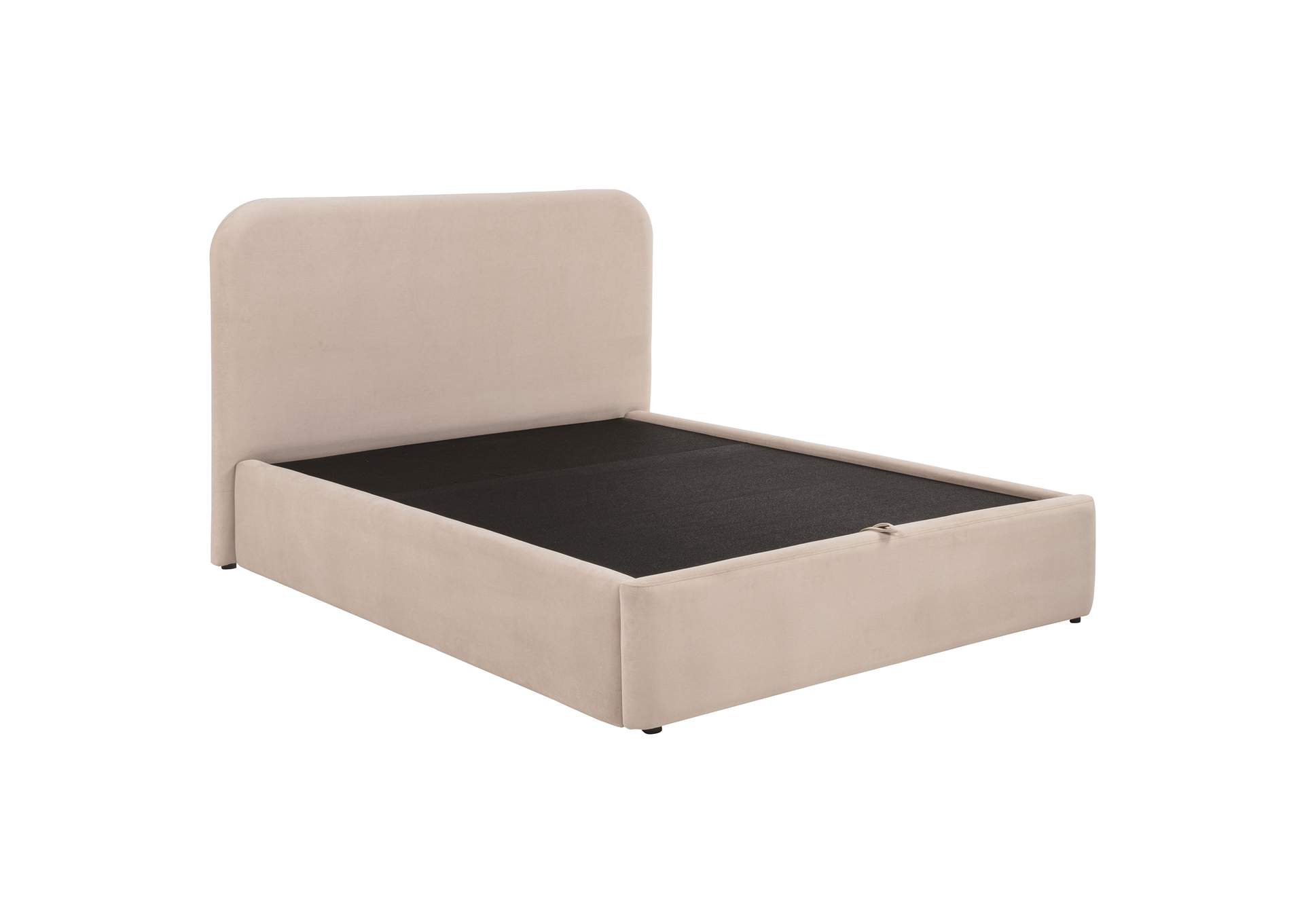 Anders Upholstered Queen Storage Lift Platform Bed Beige image 4