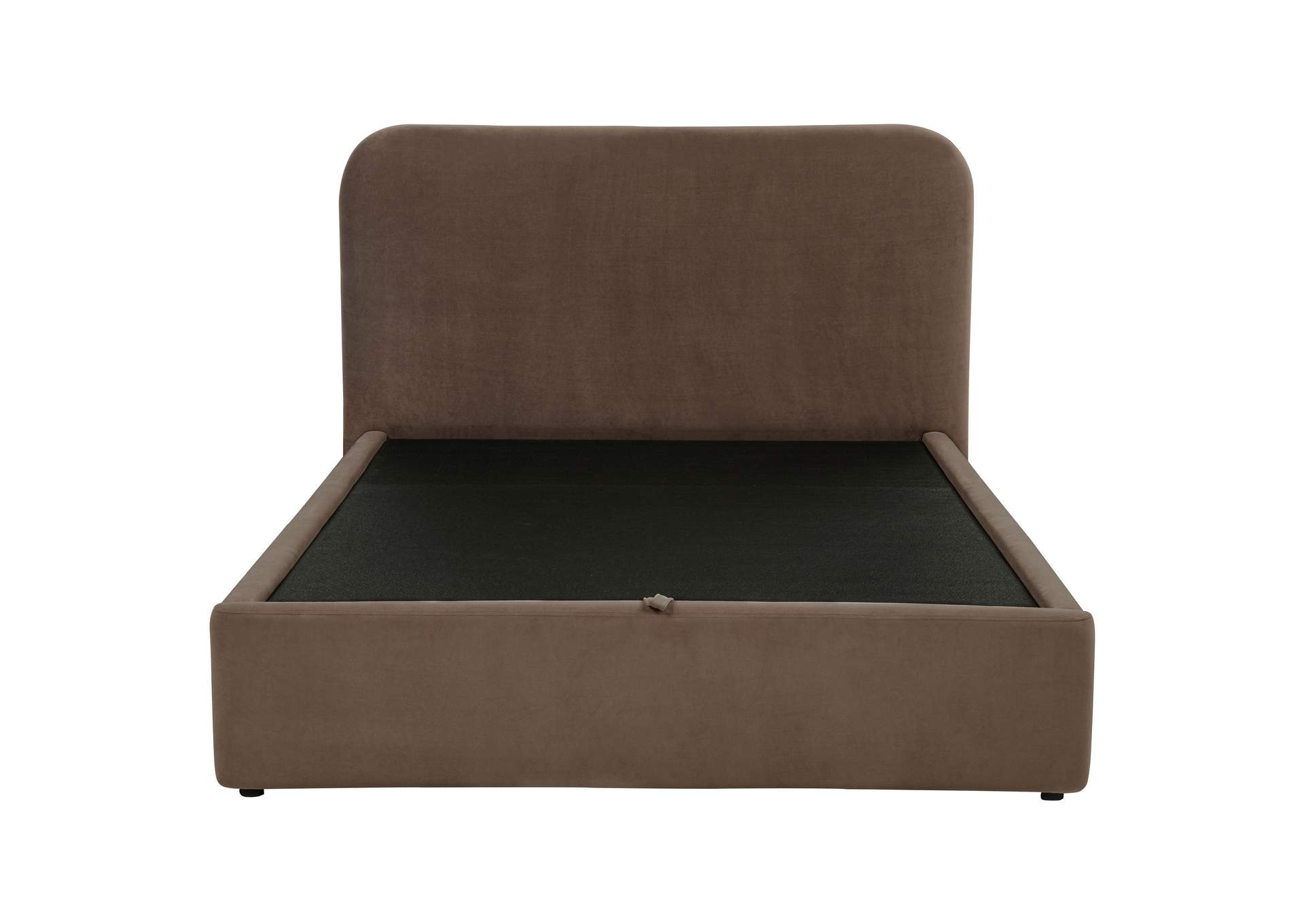 Anders Upholstered Full Storage Lift Platform Bed Chocolate image 6