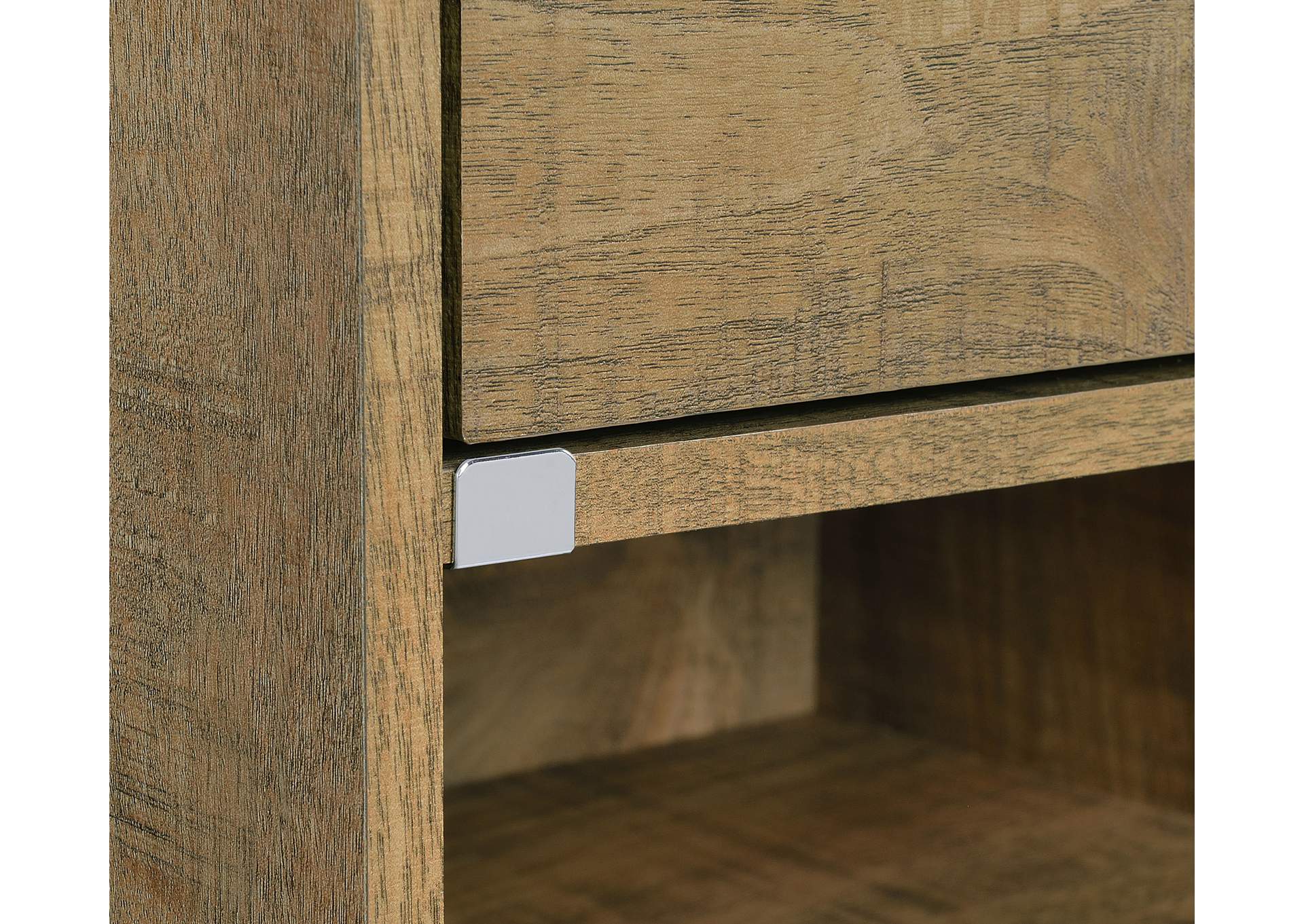 Furda 2-drawer LED Nightstand Bedside Table with Speaker Mango image 13