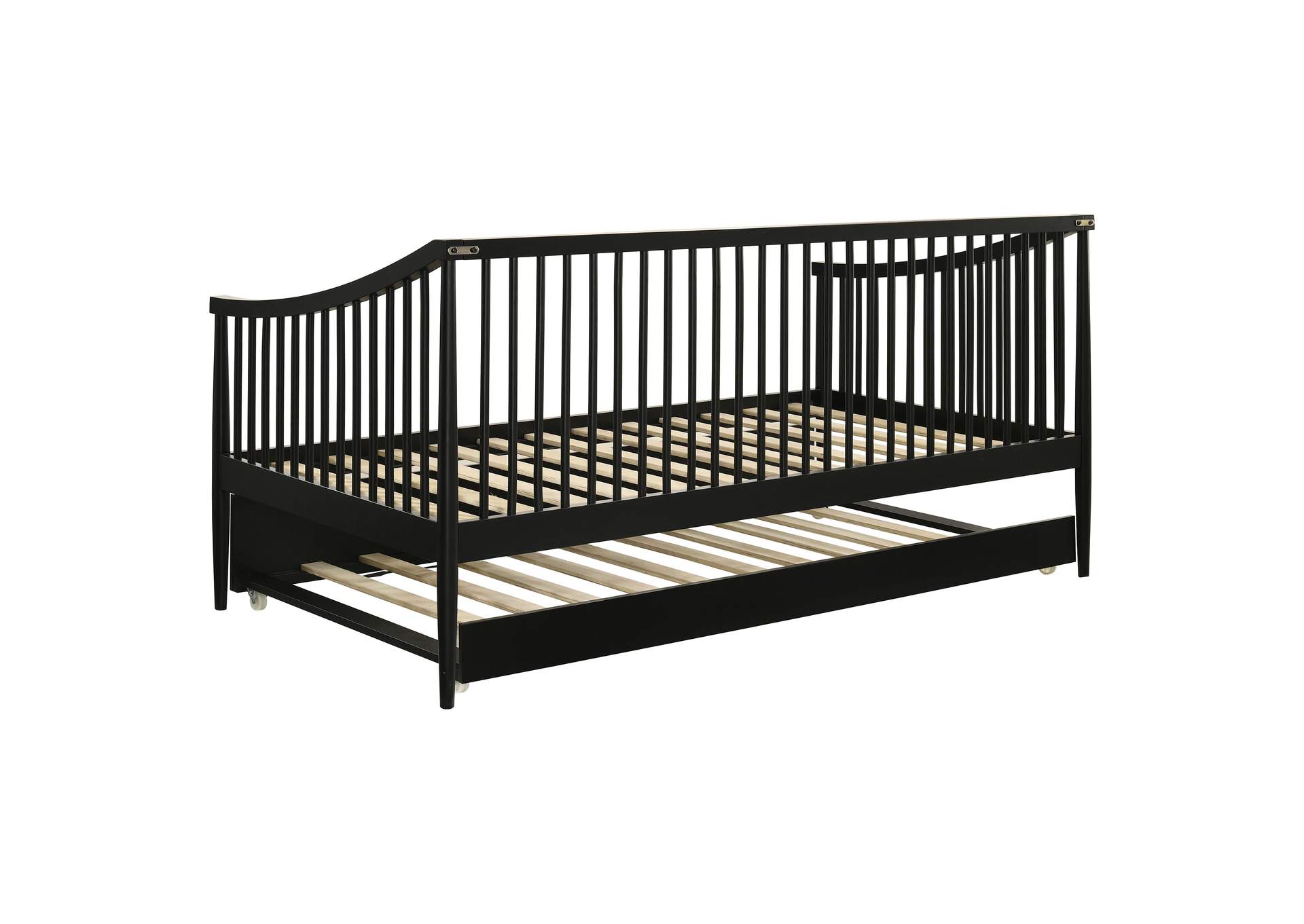 Delgado Windsor Twin Wood Daybed with Trundle Black image 6