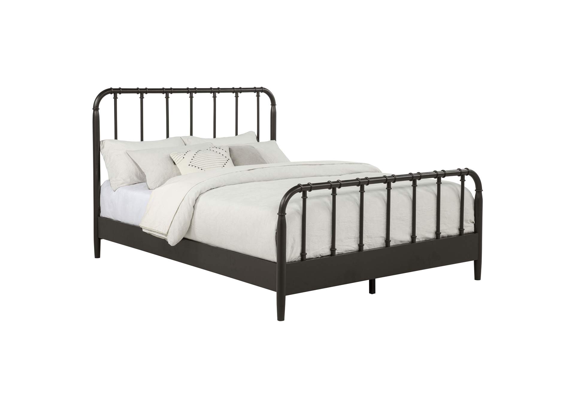 Rocco All Wood Water Pipe Open Frame Queen Bed Dark Bronze image 4