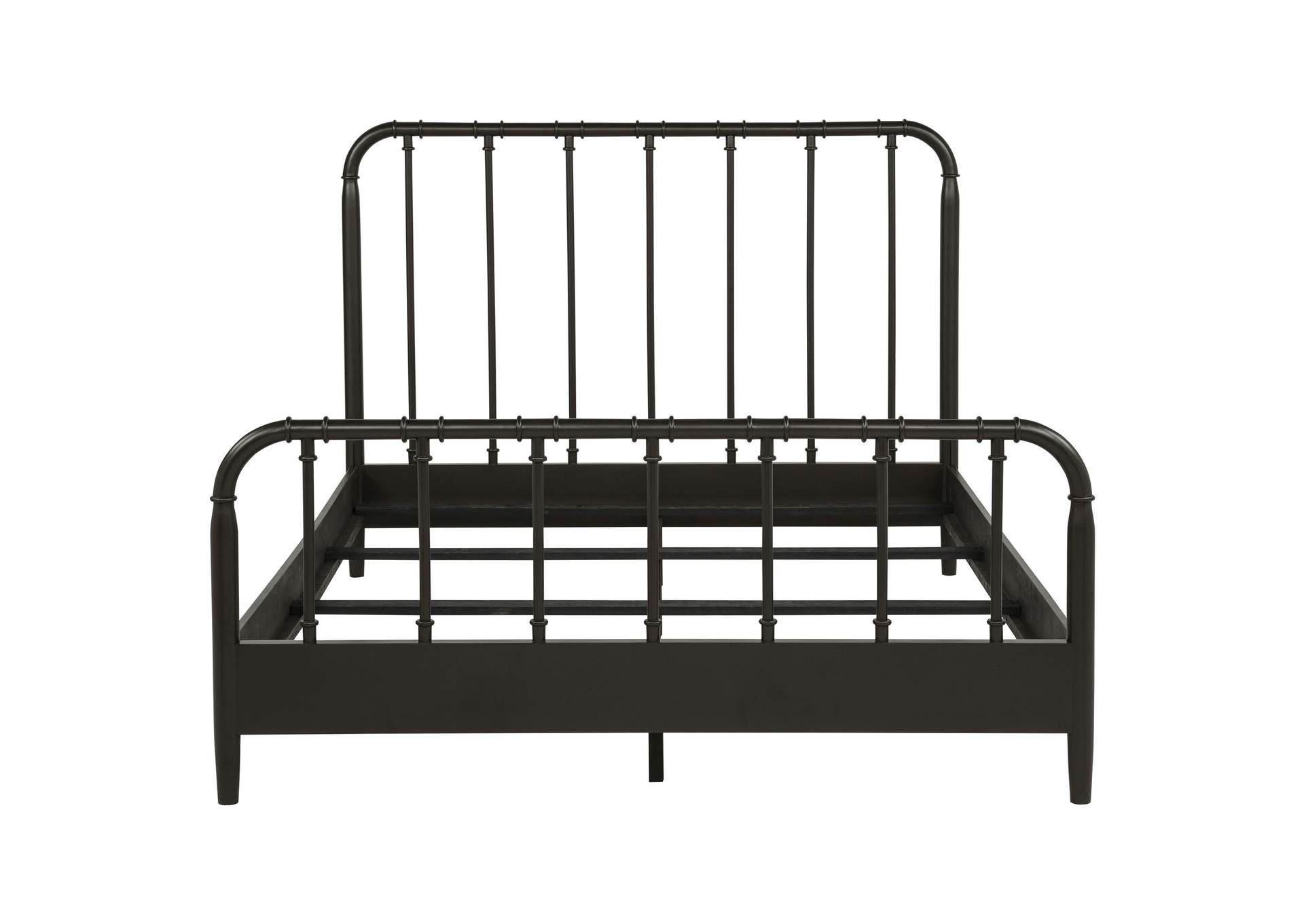 Rocco All Wood Water Pipe Open Frame Queen Bed Dark Bronze image 5
