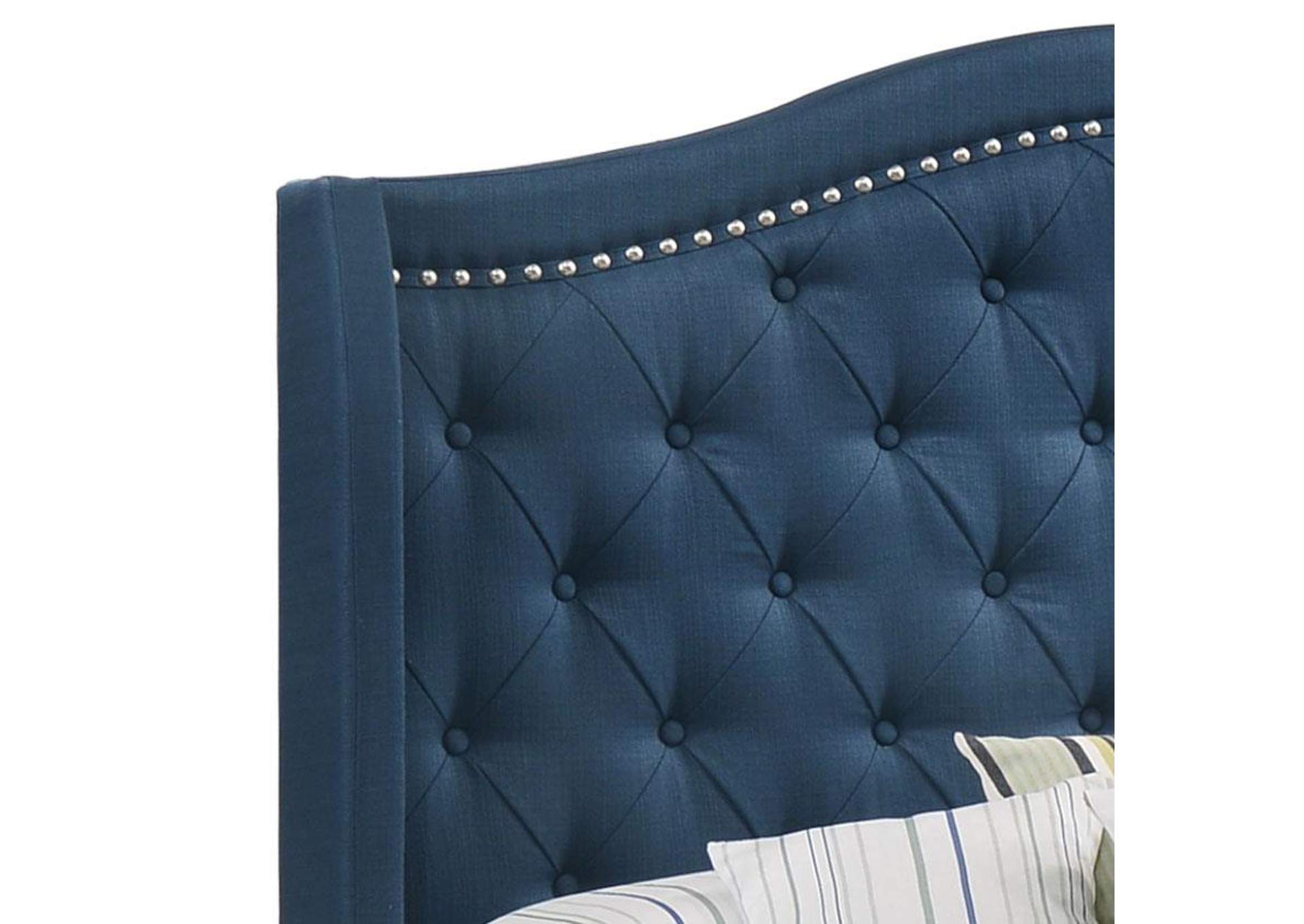Sonoma Camel Back Queen Bed Blue